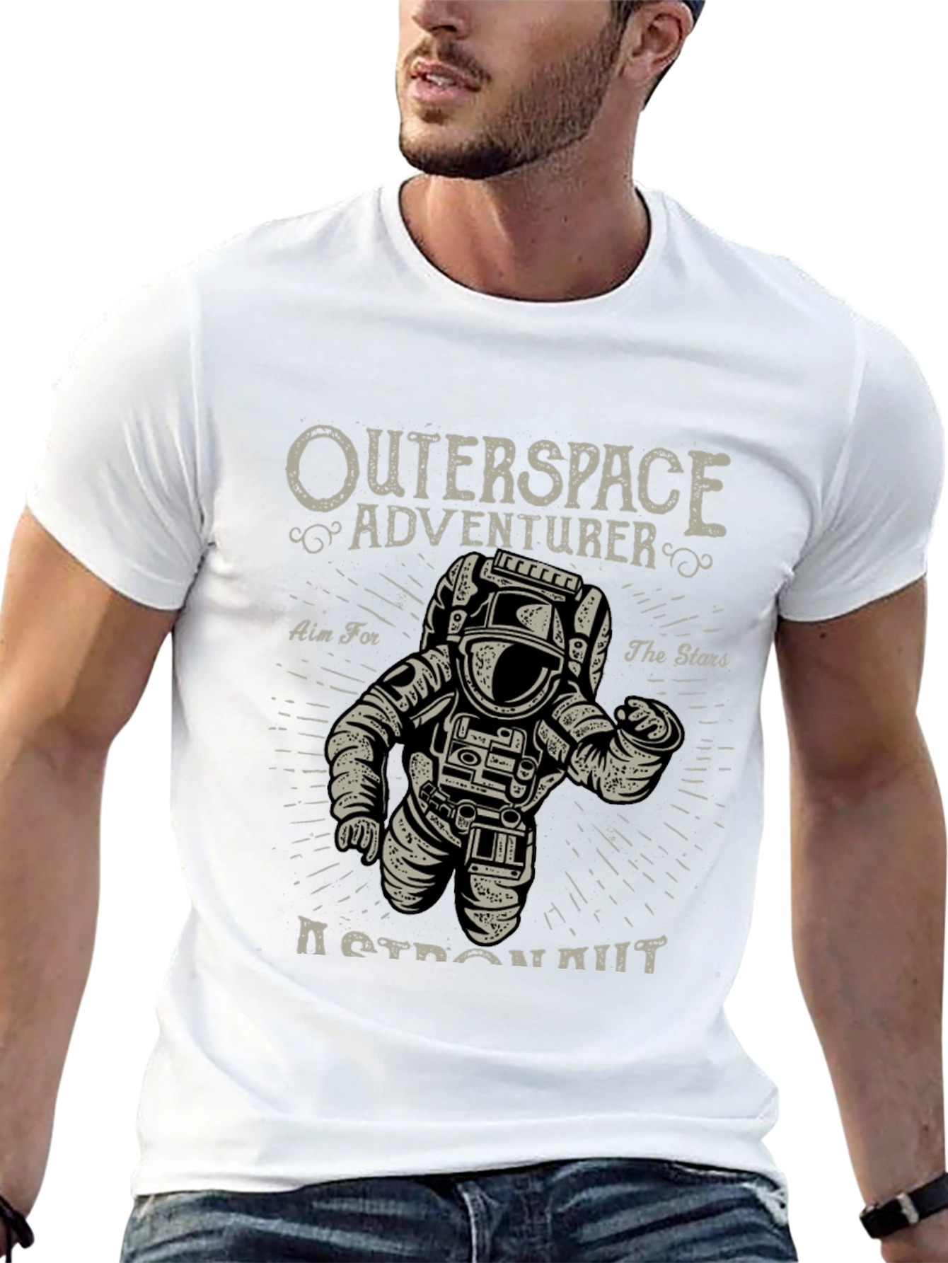 Outerspace Astronaut Graphic T-Shirt - Adventure Awaits!