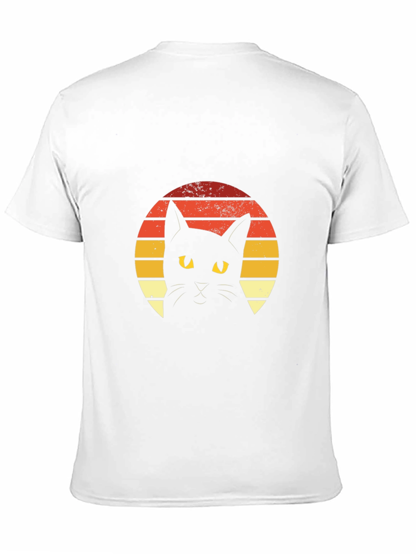 Retro Sunset Black Cat Graphic Tee