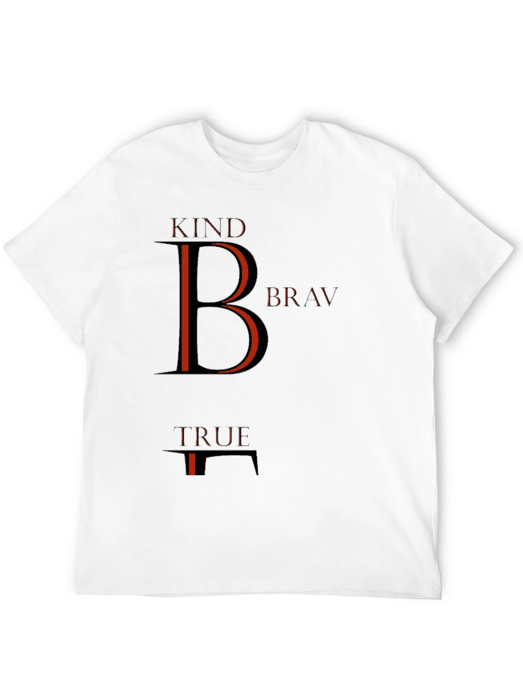 Kind Brave True Graphic Tee - Mens Black T-Shirt