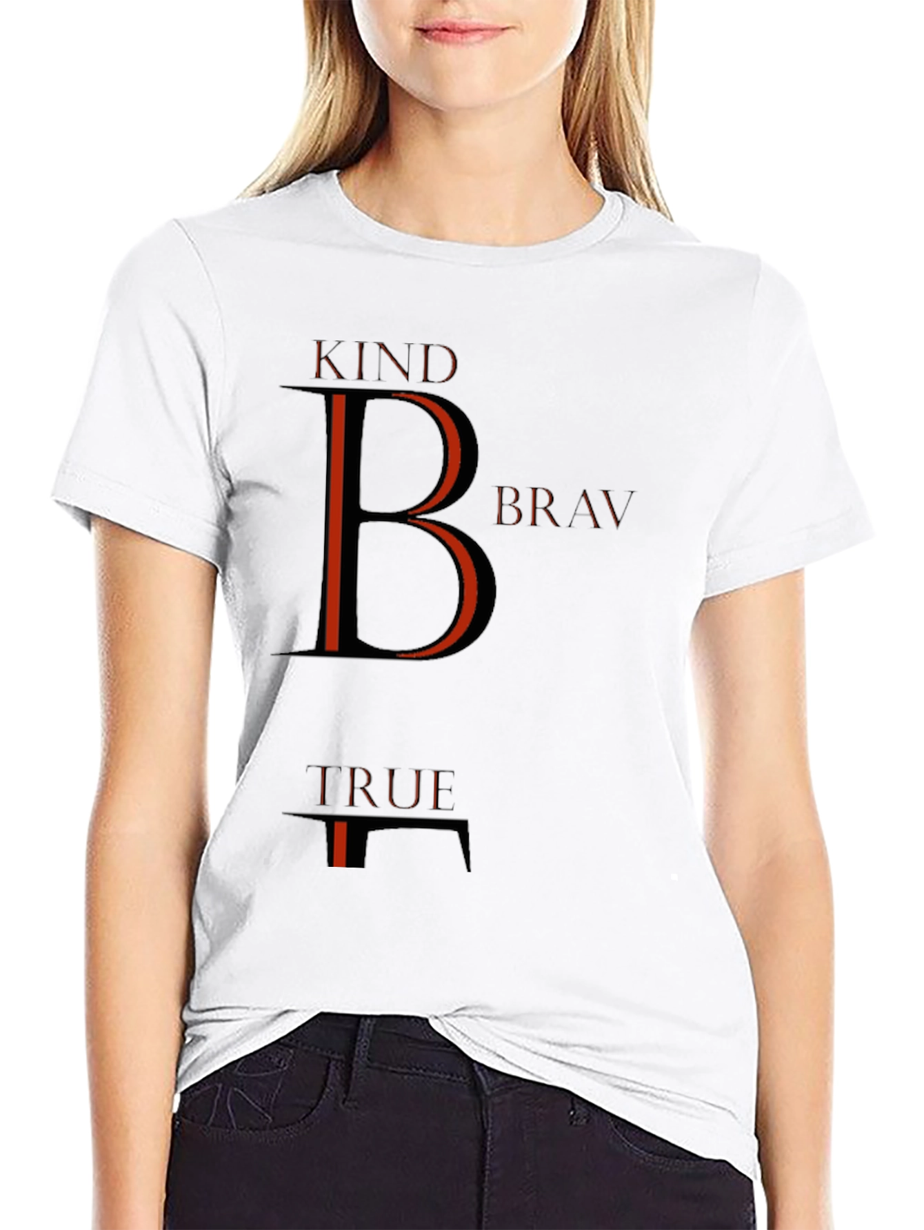 Kind Brave True Graphic Tee - Mens Black T-Shirt