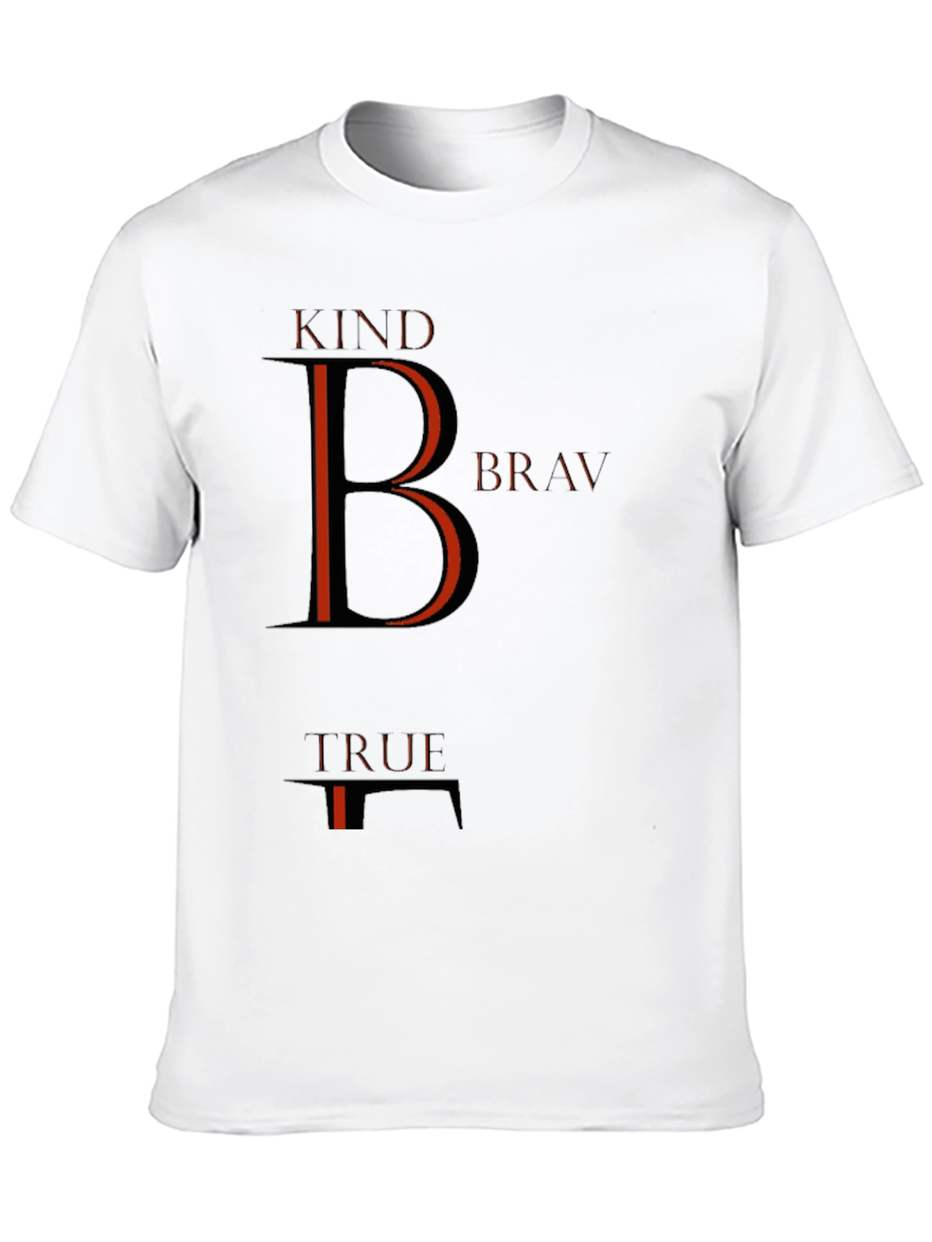 Kind Brave True Graphic Tee - Mens Black T-Shirt