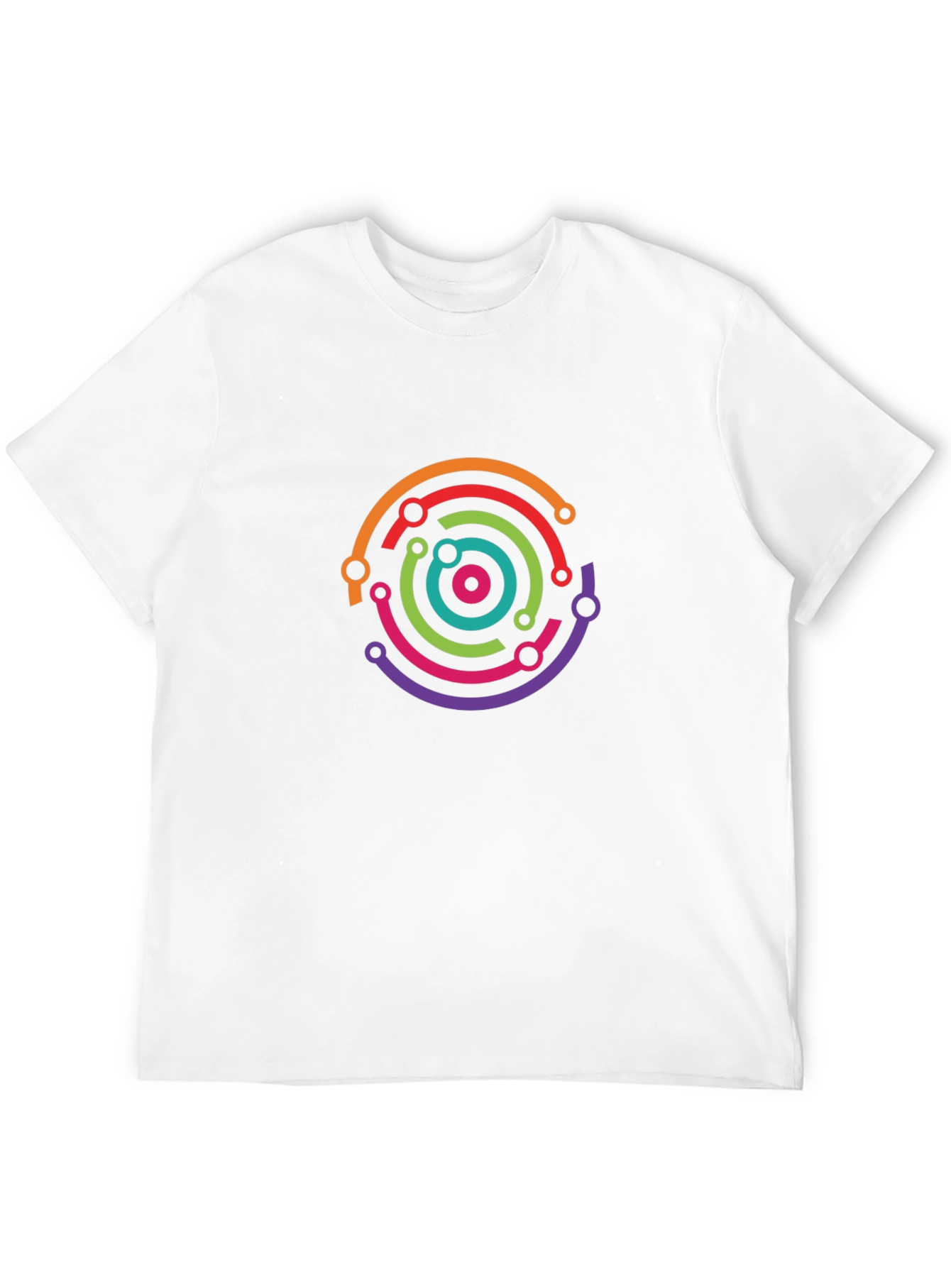 Tech Circuit Circle Black Tee