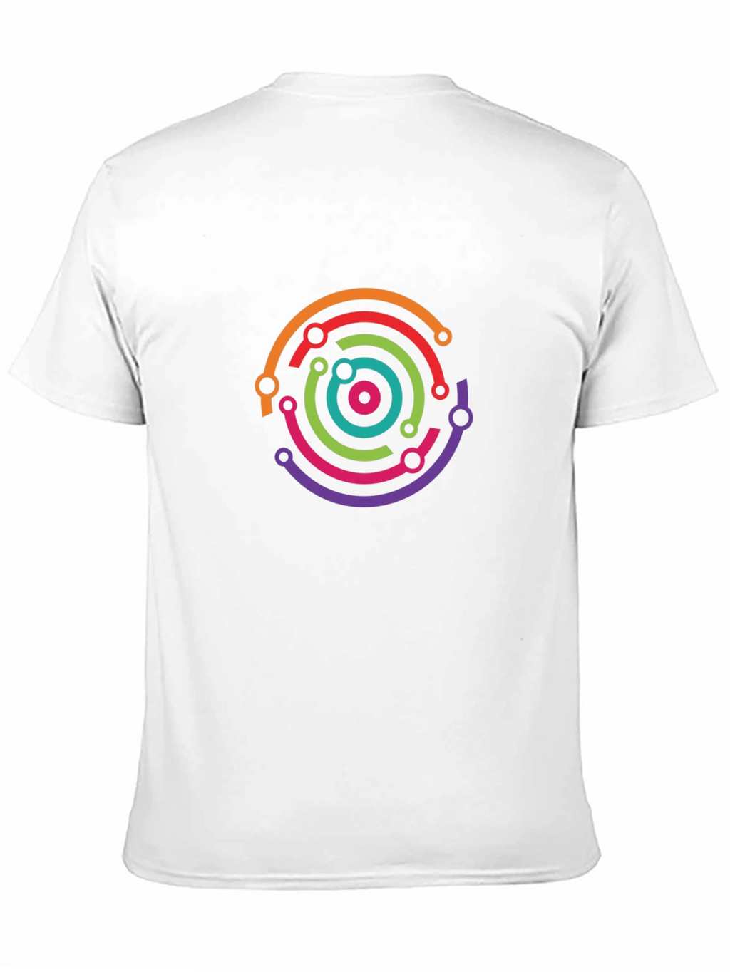 Tech Circuit Circle Black Tee