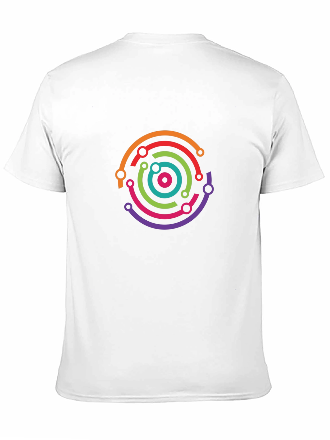 Tech Circuit Circle Black Tee