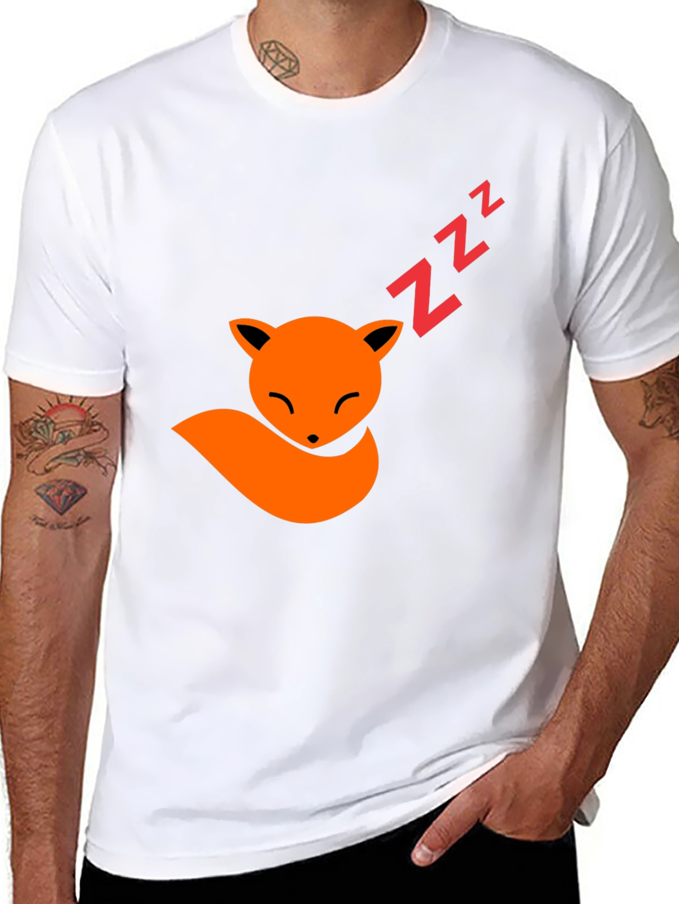 Fox Nap T-Shirt - Comfy Cotton Graphic Tee