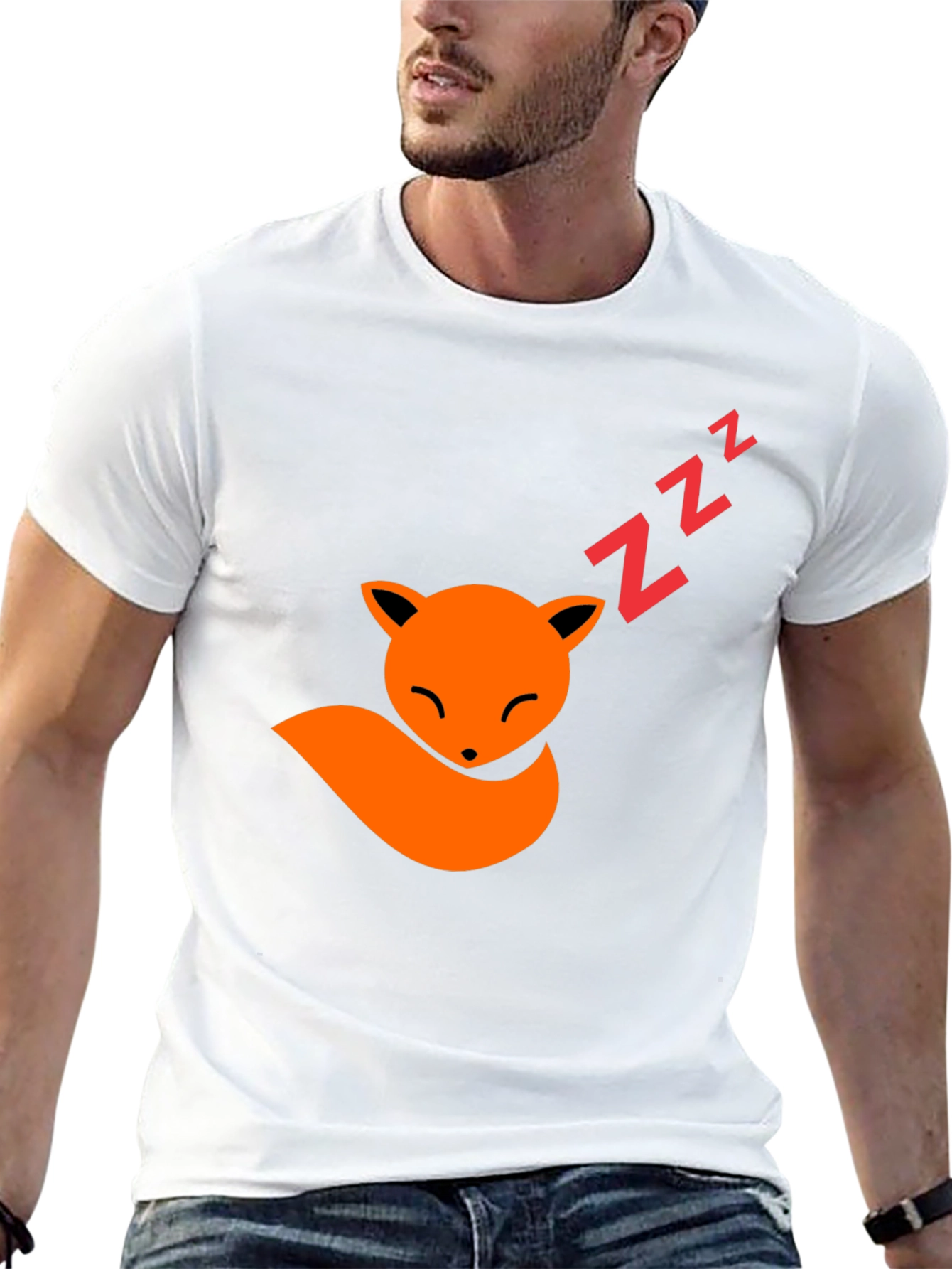 Fox Nap T-Shirt - Comfy Cotton Graphic Tee