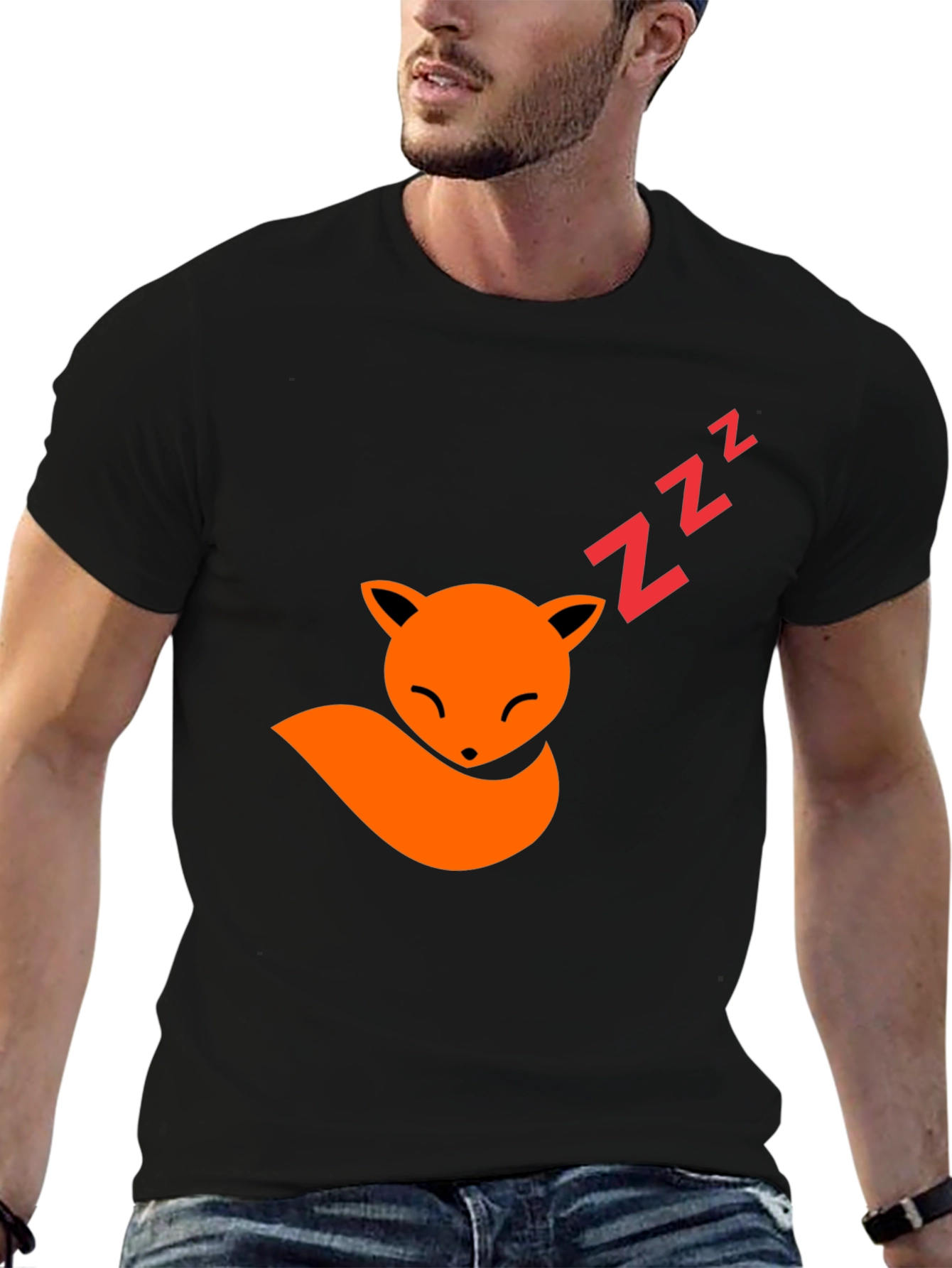 Fox Nap T-Shirt - Comfy Cotton Graphic Tee