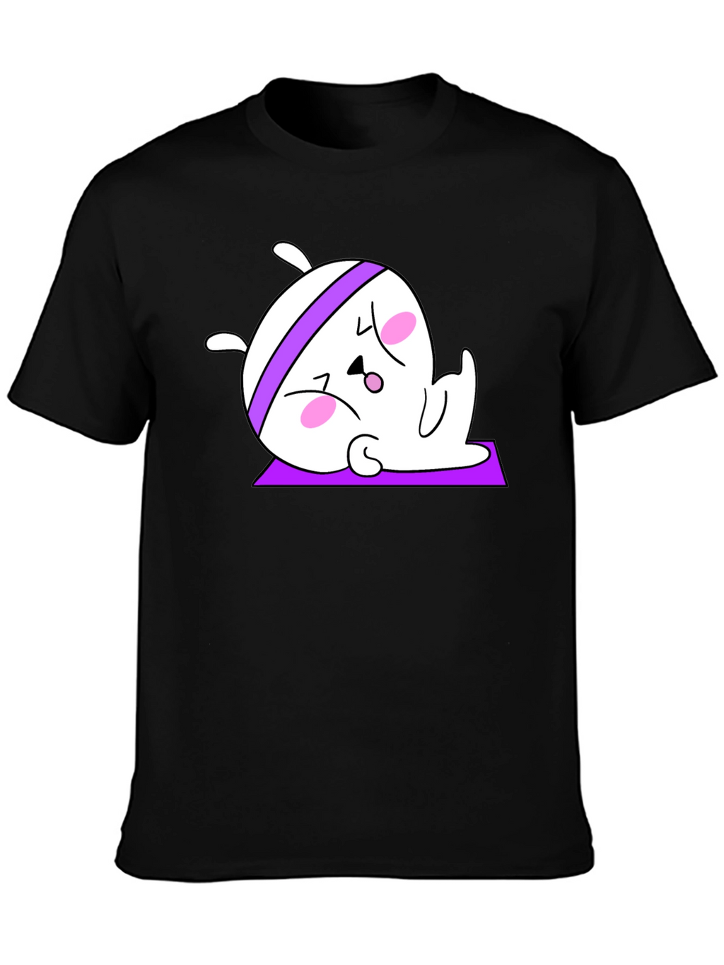 Yoga Bunny Black T-Shirt