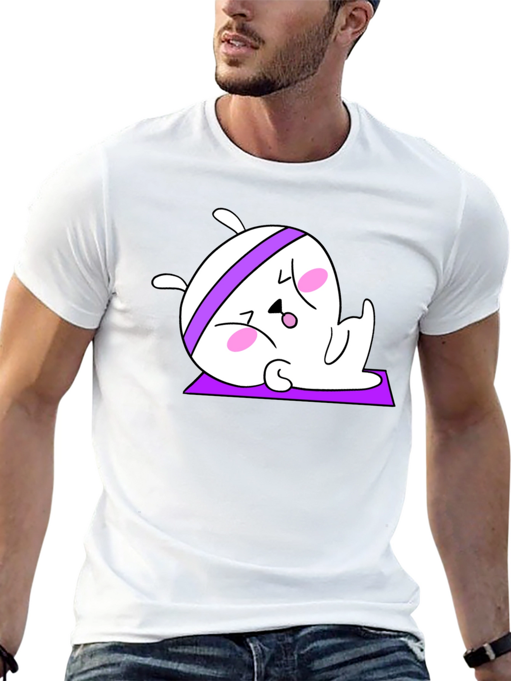 Yoga Bunny Black T-Shirt