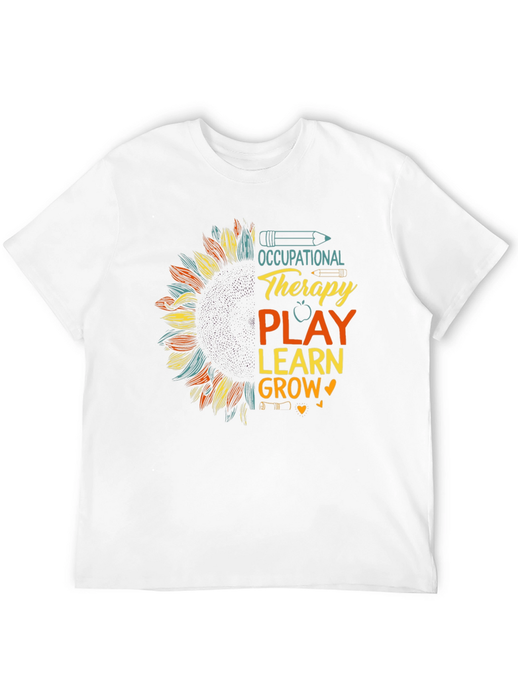 Occupational Therapy Play Learn Grow Sunflower Tee