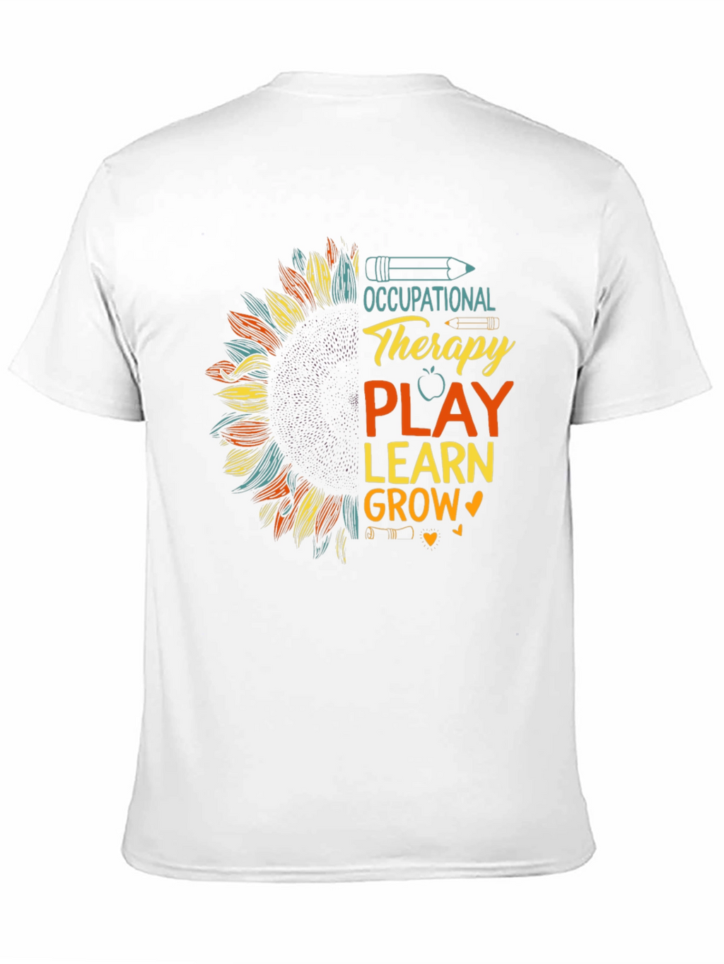 Occupational Therapy Play Learn Grow Sunflower Tee