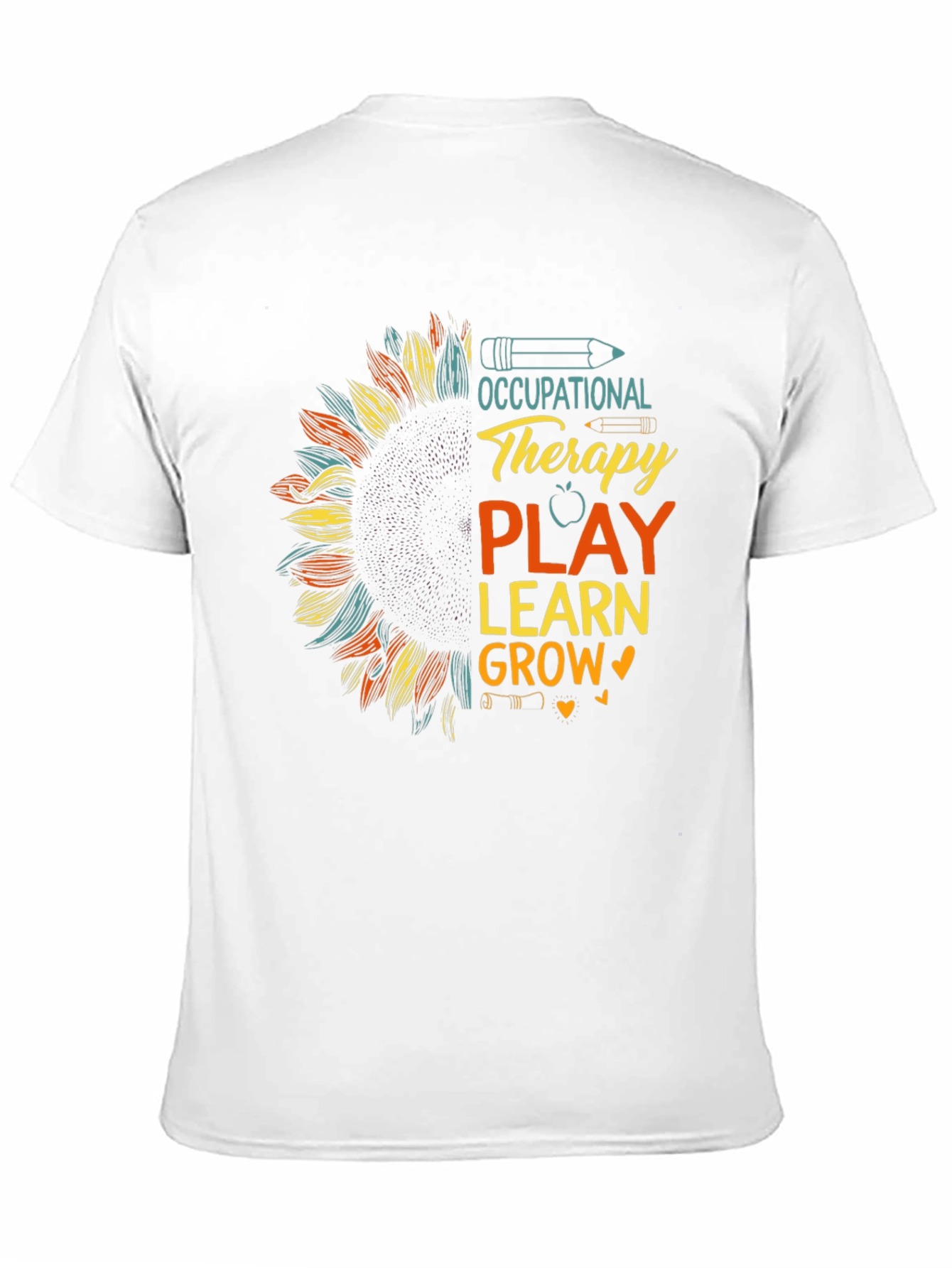 Occupational Therapy Play Learn Grow Sunflower Tee