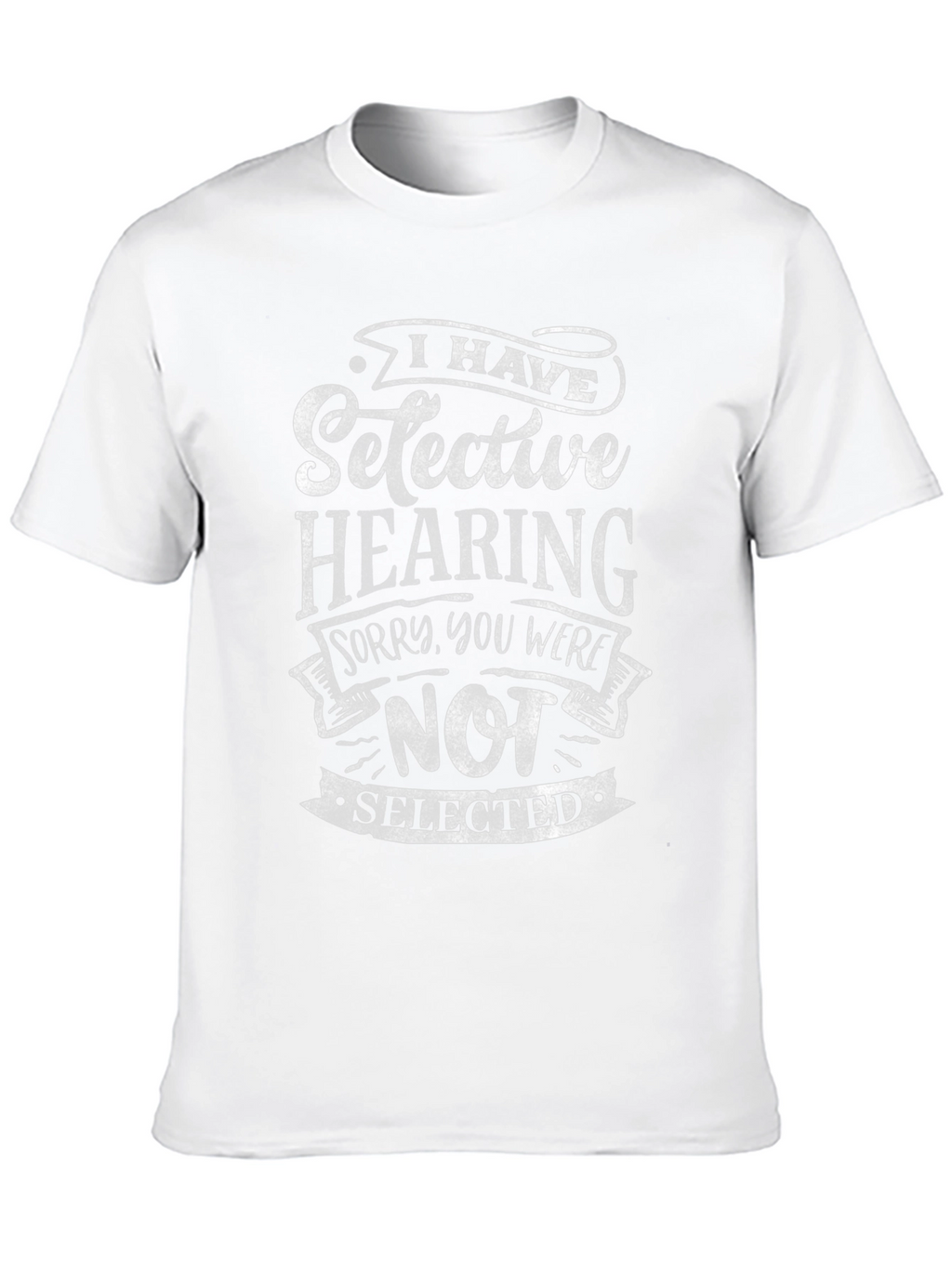 Selective Hearing Graphic Tee - Black