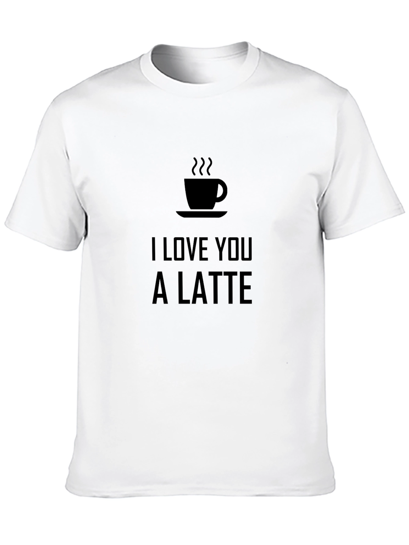 I Love You a Latte Black Graphic Tee