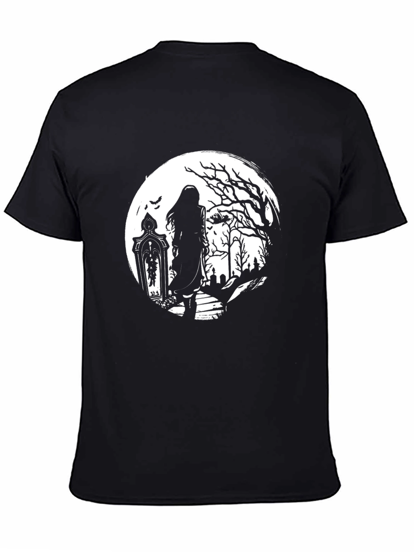 Gothic Moonlight T-Shirt - Dark & Eerie Design