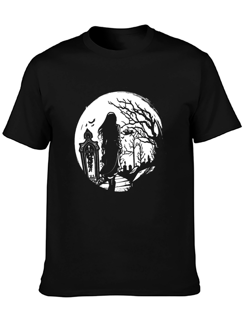 Gothic Moonlight T-Shirt - Dark & Eerie Design