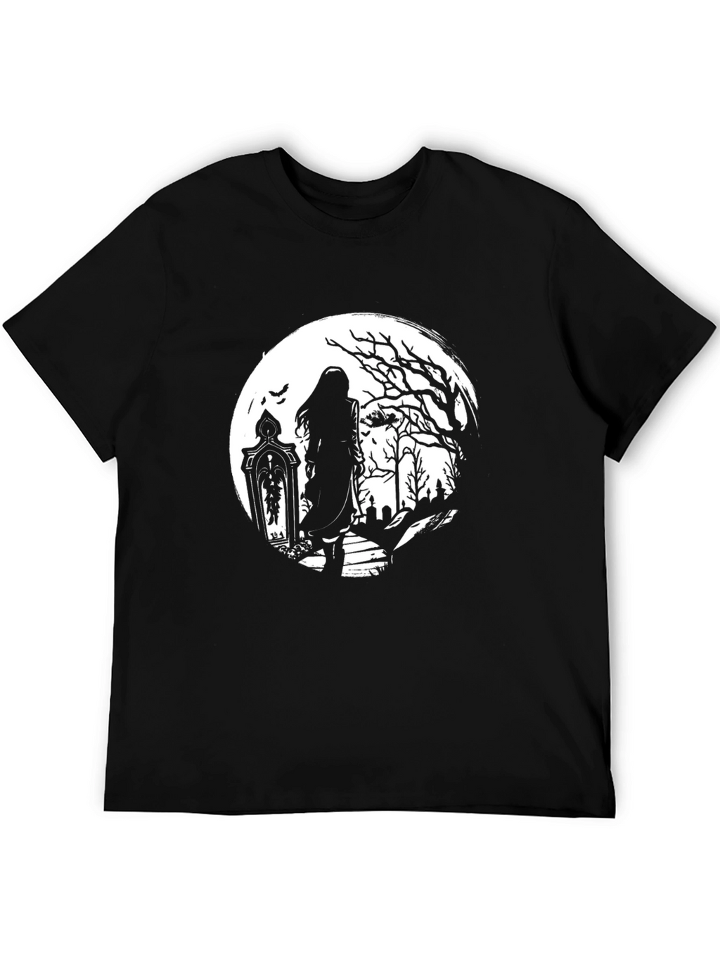 Gothic Moonlight T-Shirt - Dark & Eerie Design