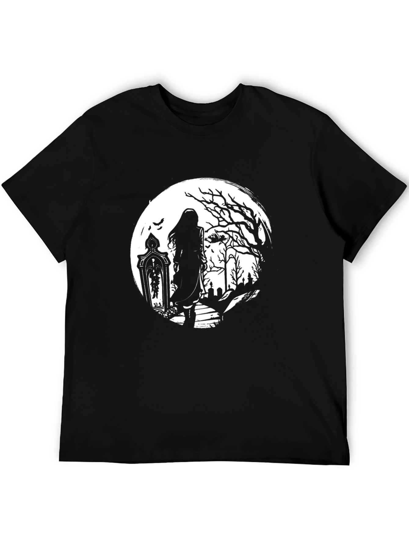 Gothic Moonlight T-Shirt - Dark & Eerie Design
