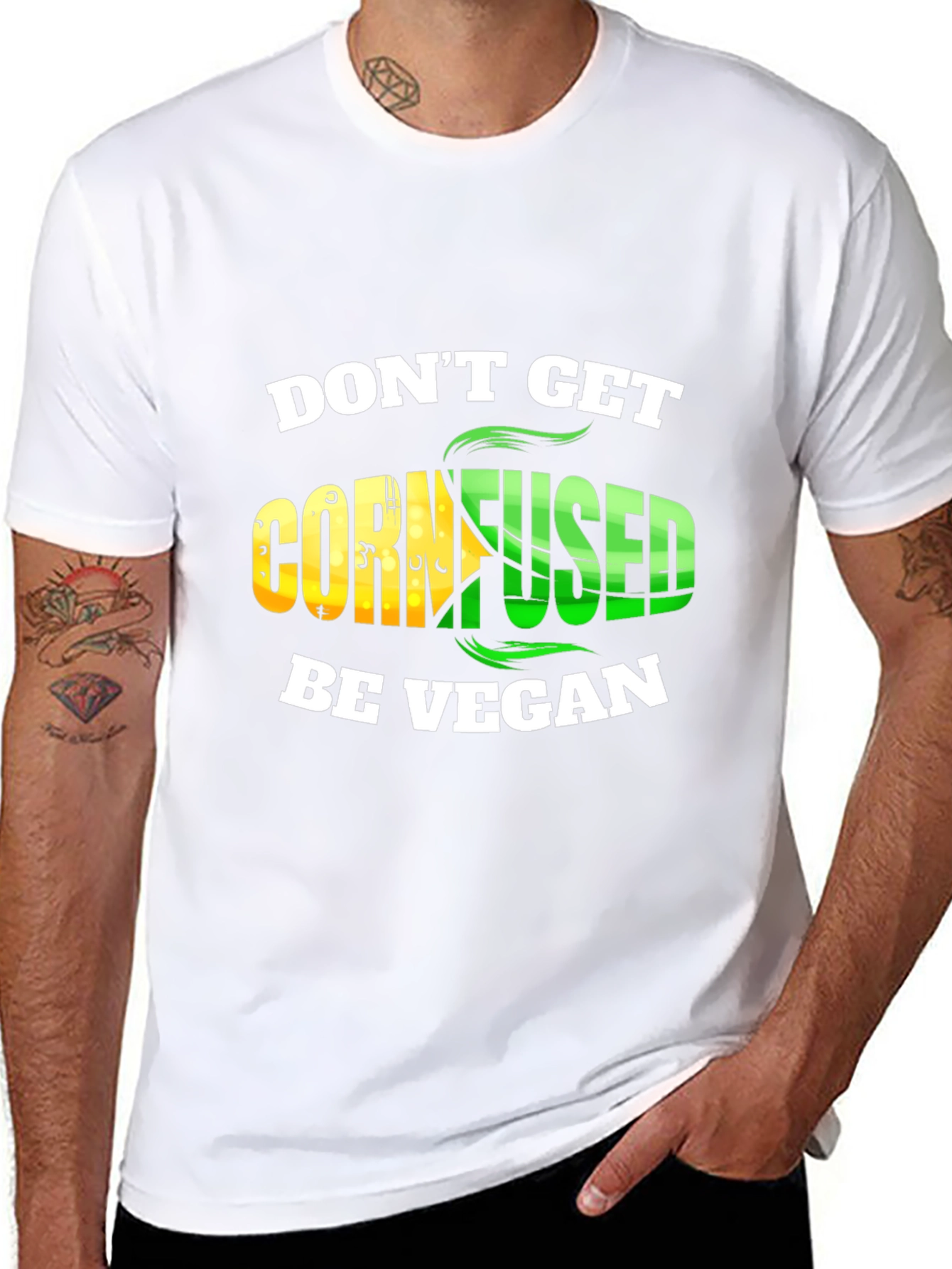 Dont Get Cornfused Be Vegan T-Shirt