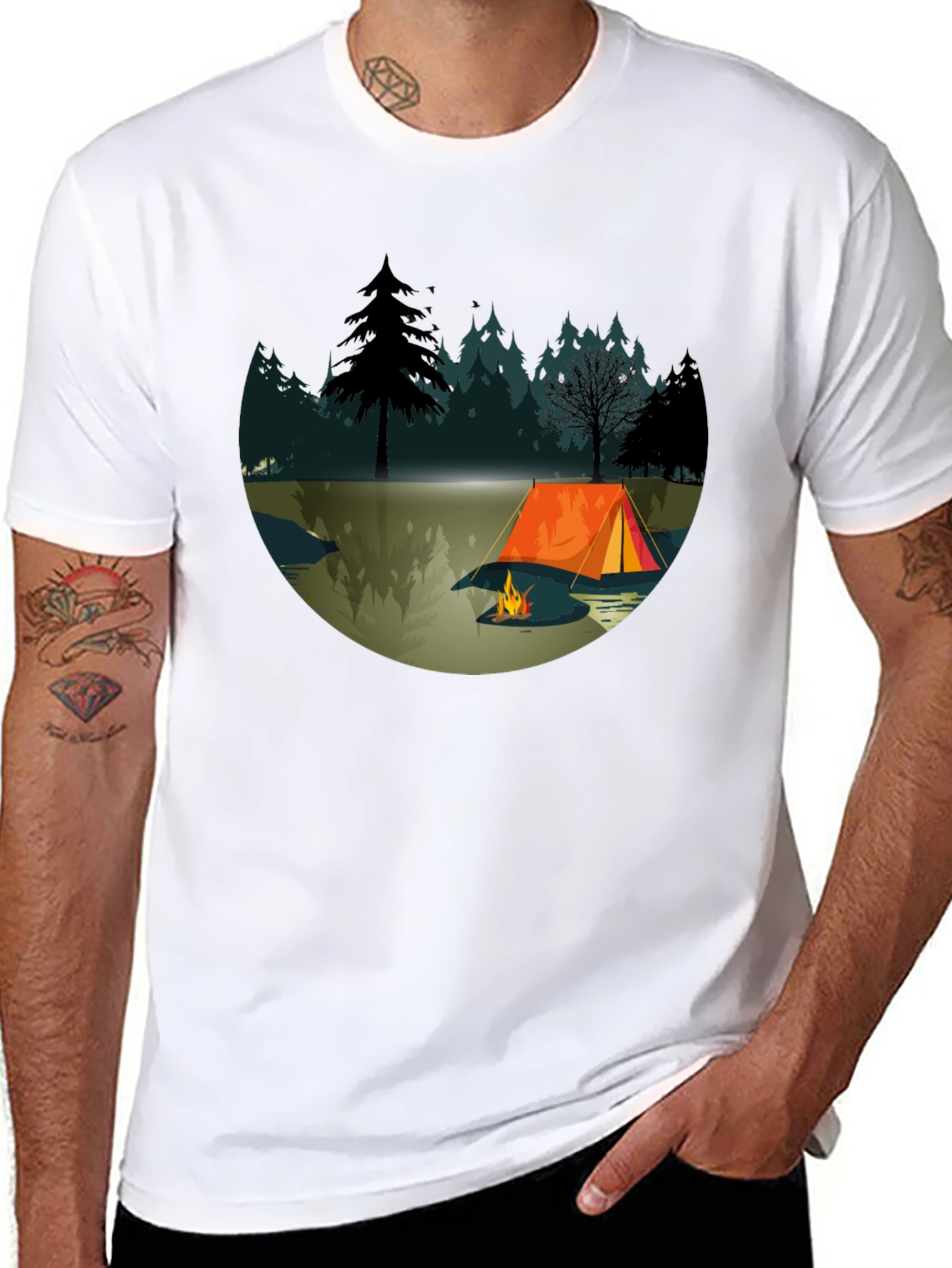 Camping Trip Graphic Tee - Outdoor Adventure Shirt