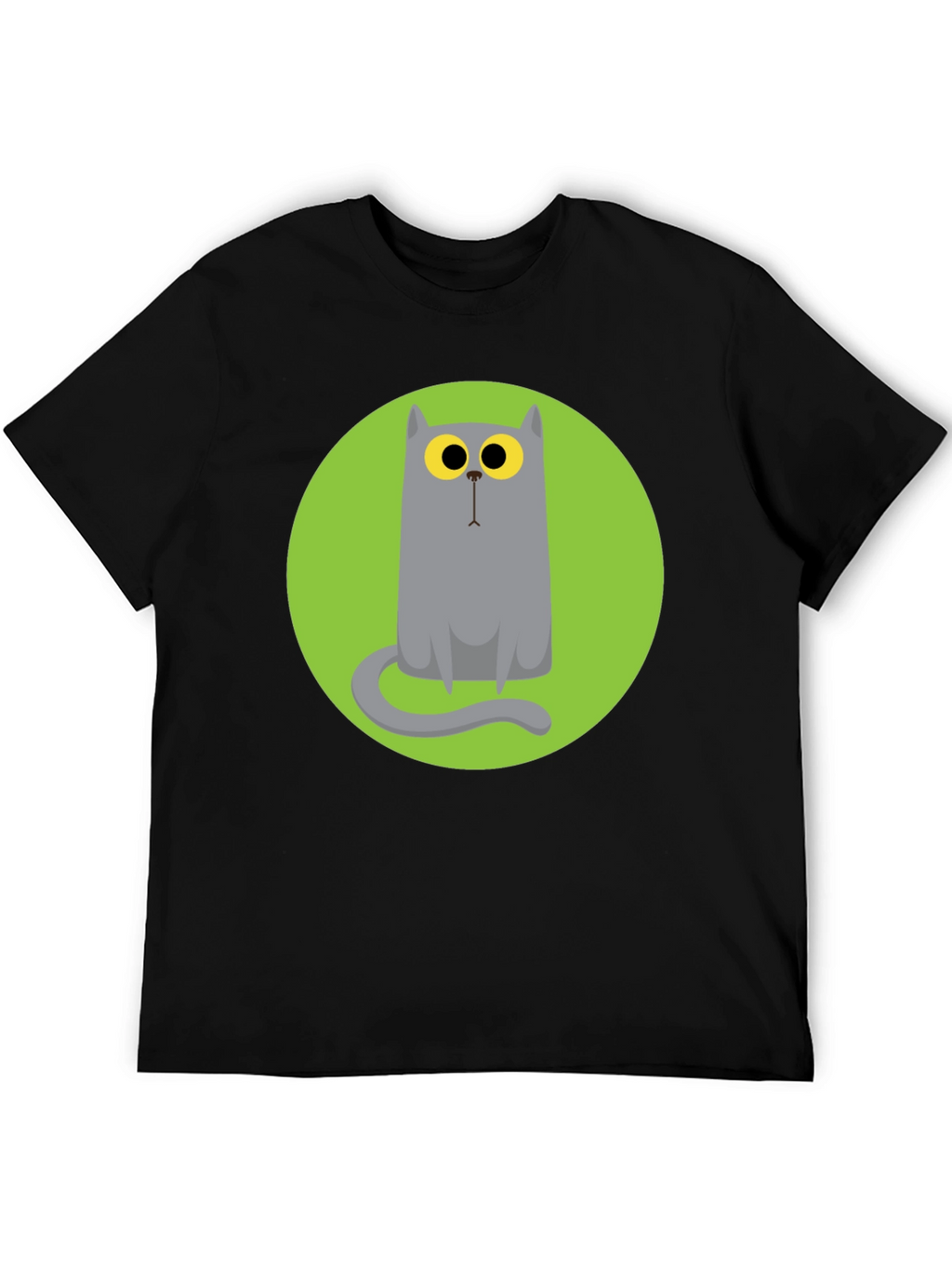 Cartoon Cat Graphic Tee - Unique Style