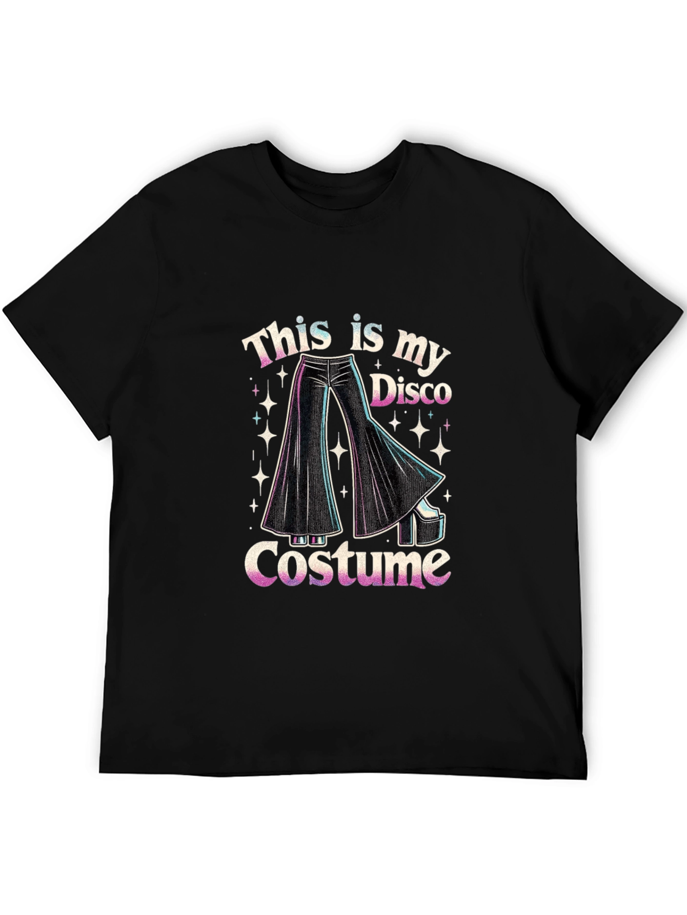 Disco Costume Graphic Tee - Retro Style
