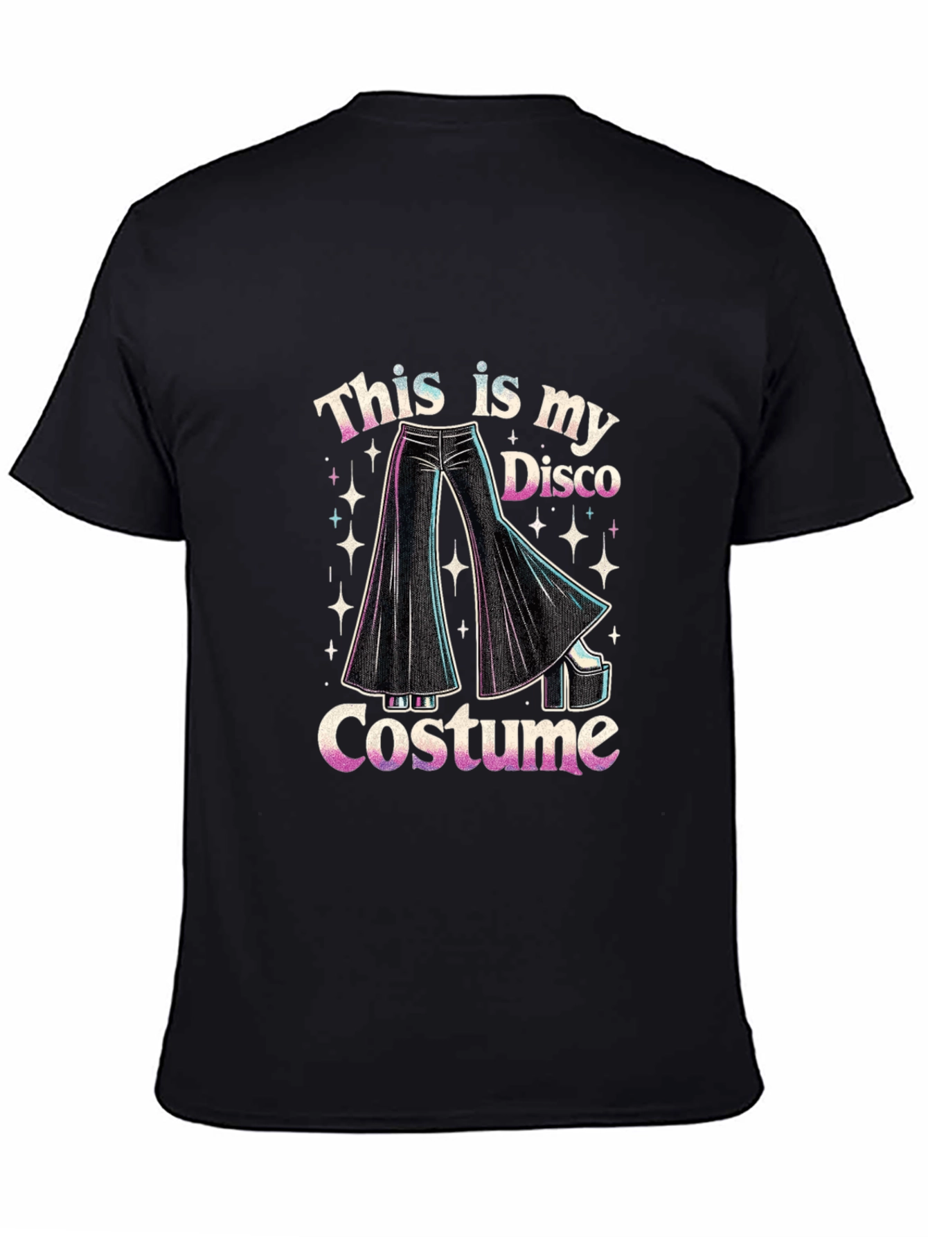 Disco Costume Graphic Tee - Retro Style