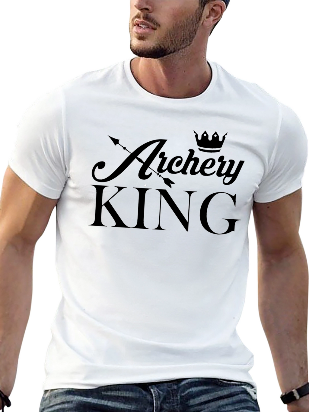 Archery King Black T-Shirt - Target Practice Apparel