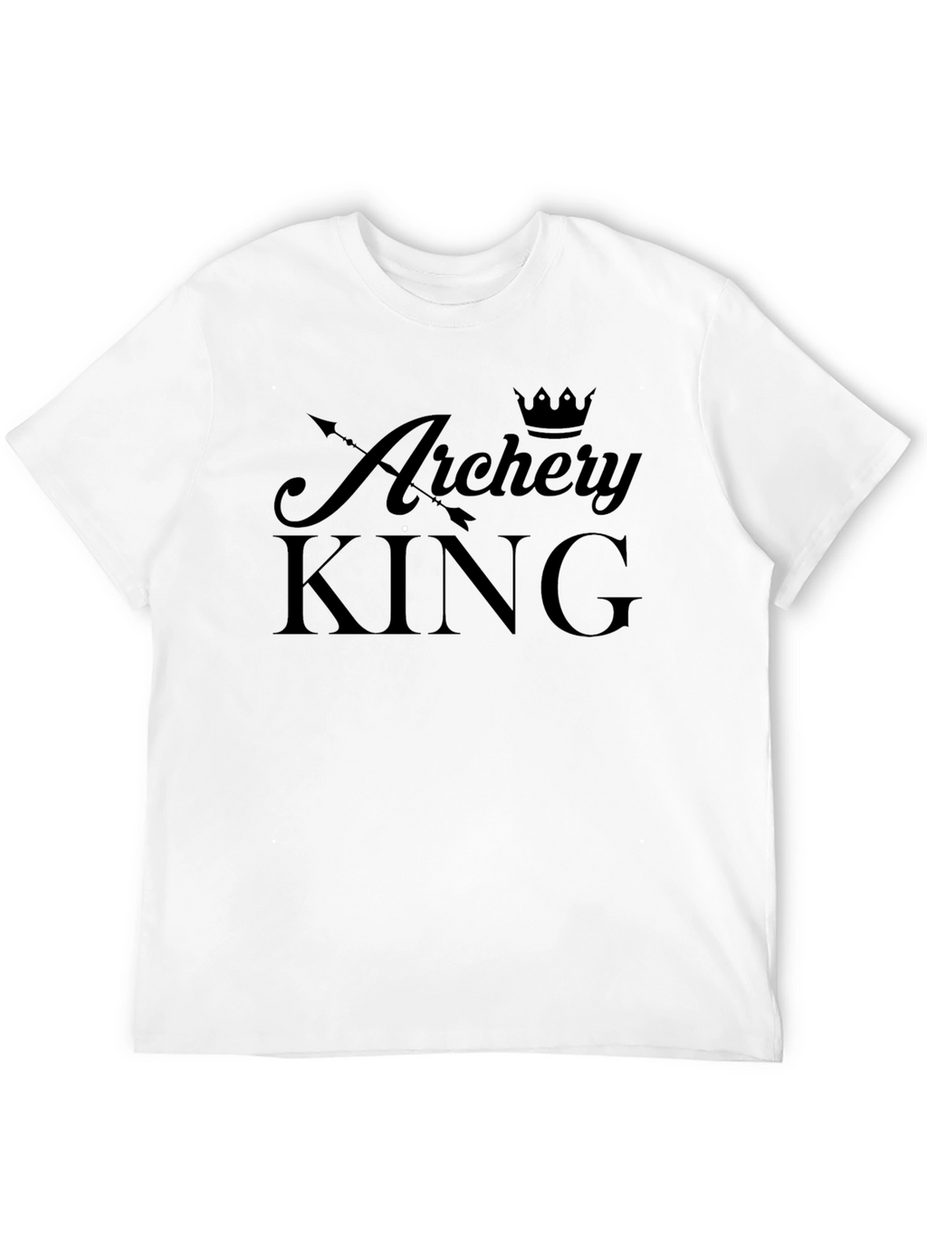 Archery King Black T-Shirt - Target Practice Apparel