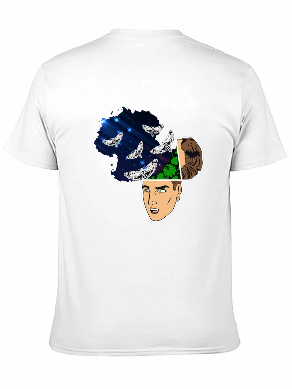 Mindscape Moth Graphic Tee - Mens Black T-Shirt
