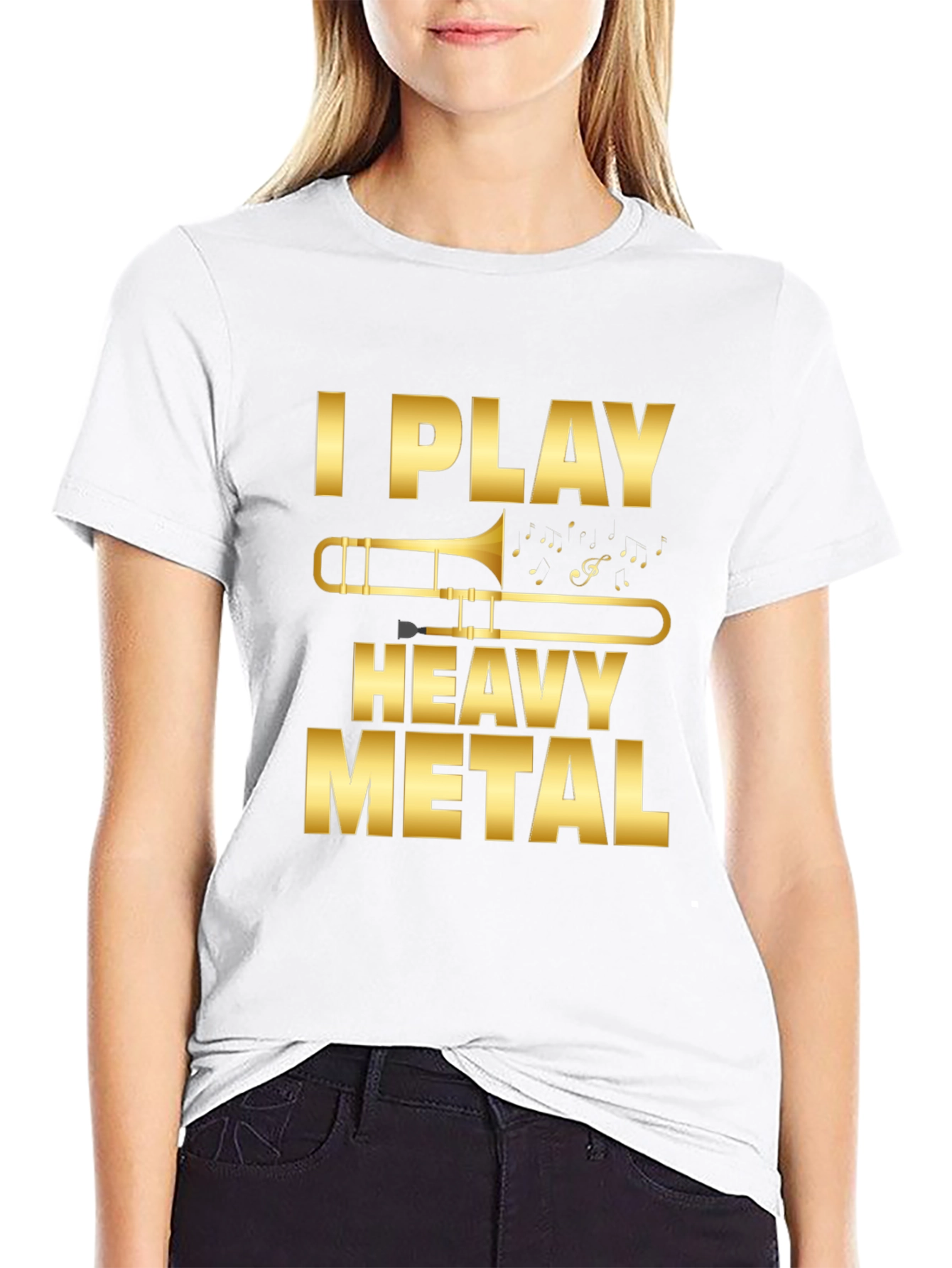 I Play Heavy Metal Trombone T-Shirt