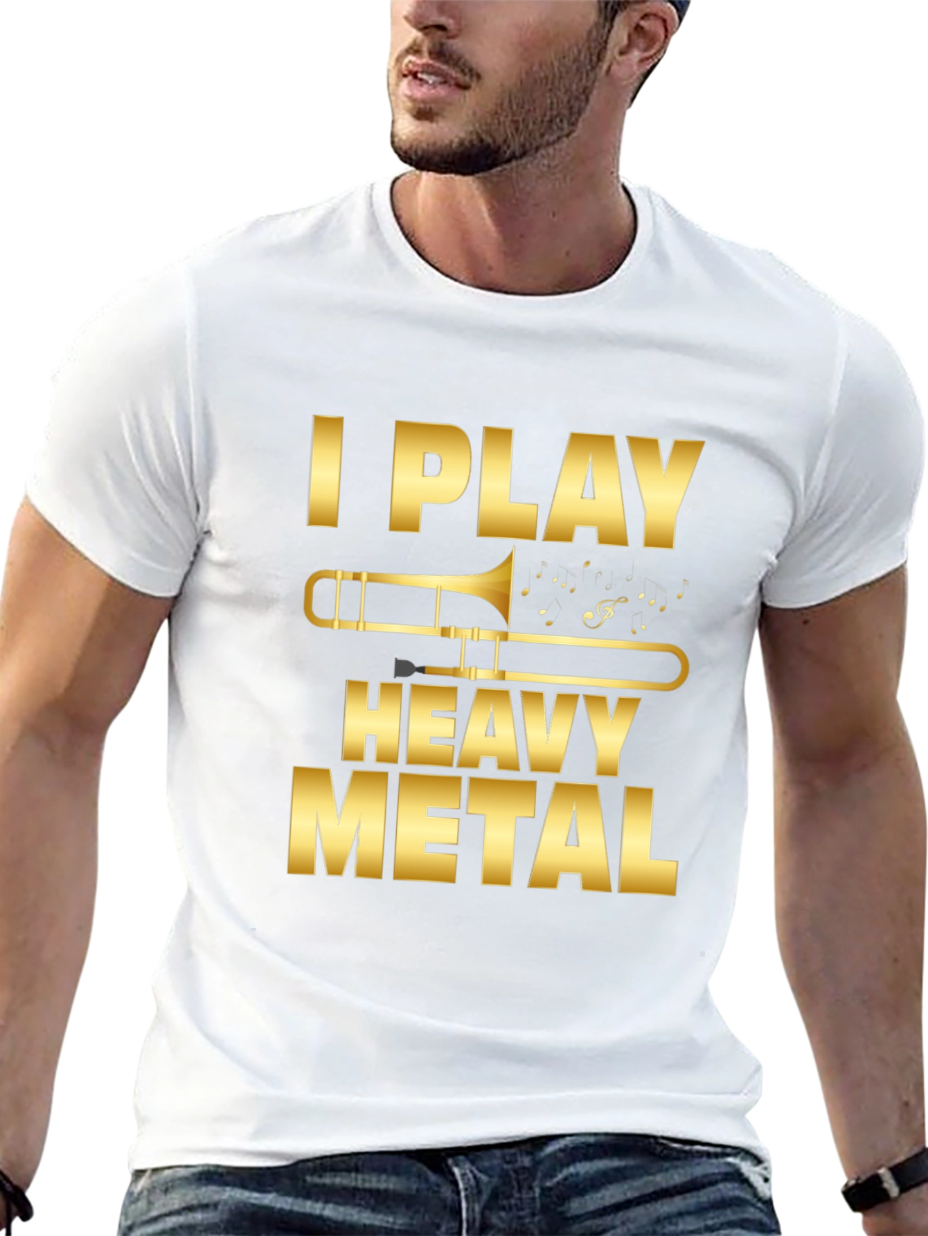 I Play Heavy Metal Trombone T-Shirt