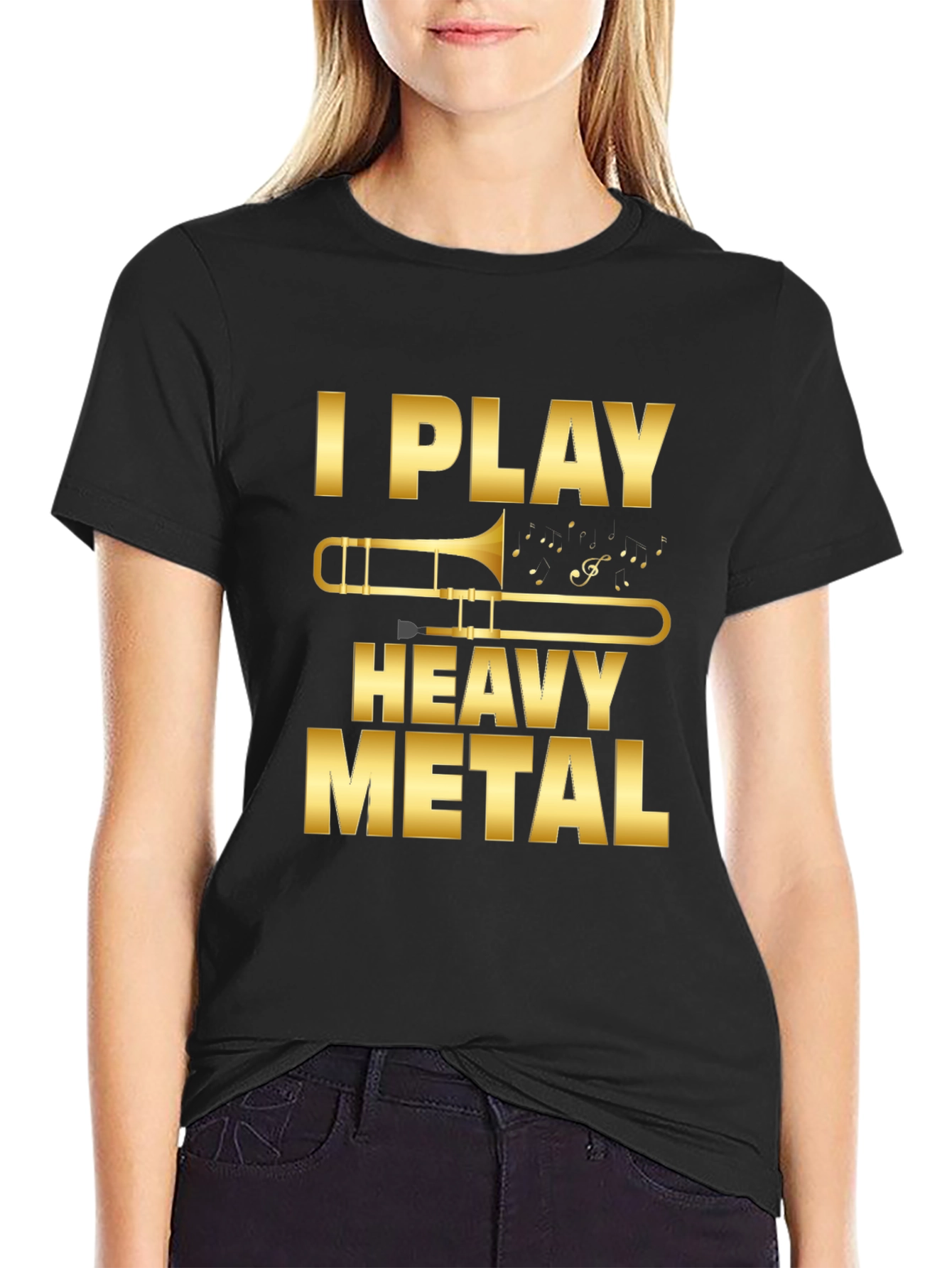 I Play Heavy Metal Trombone T-Shirt