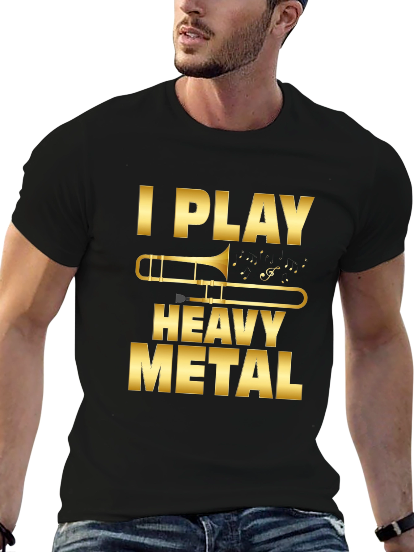I Play Heavy Metal Trombone T-Shirt