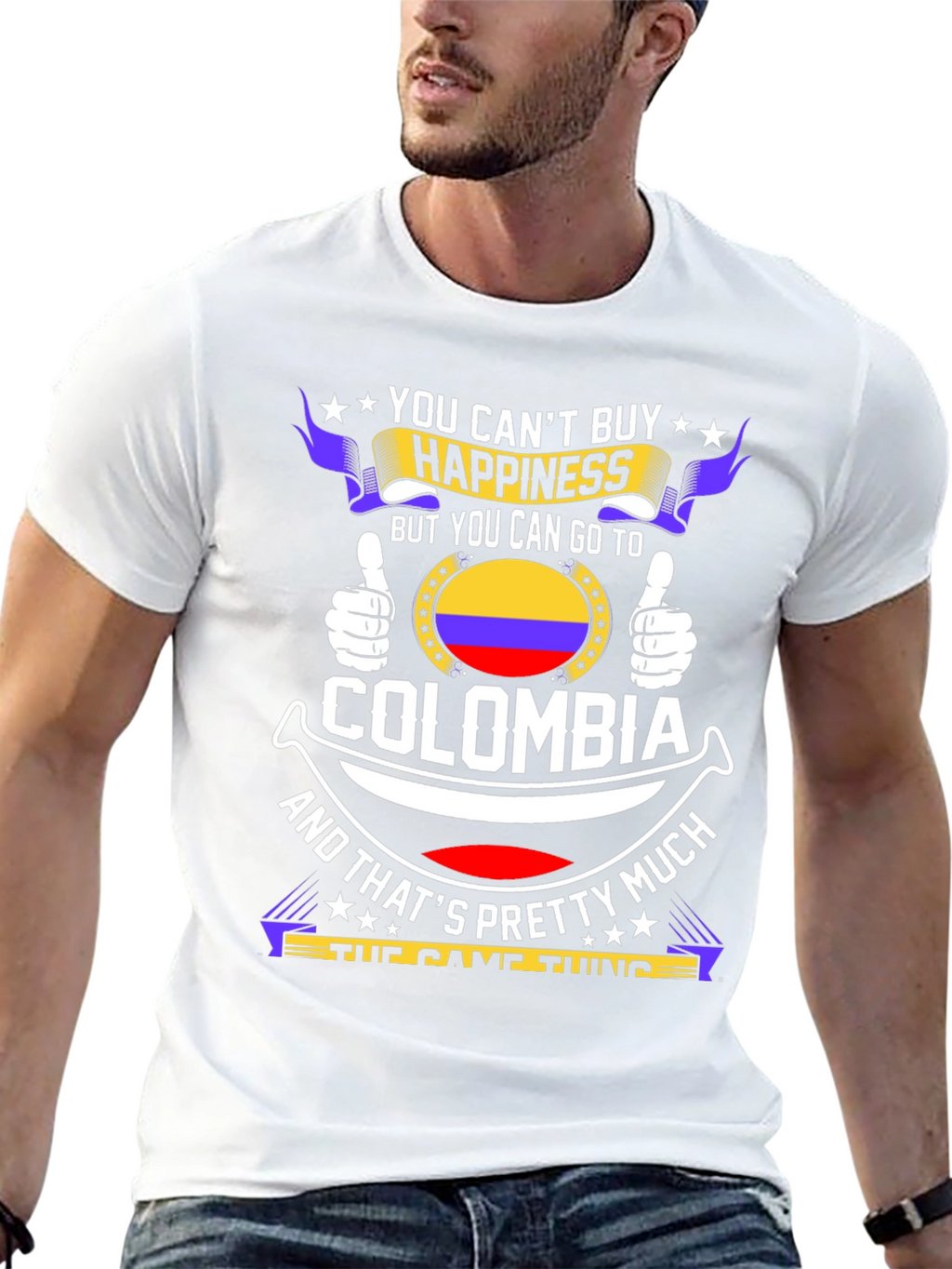Colombia Happiness Graphic Tee
