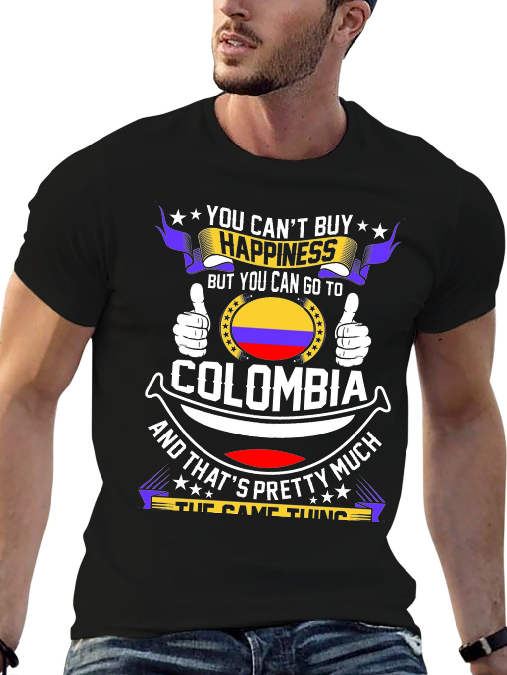 Colombia Happiness Graphic Tee