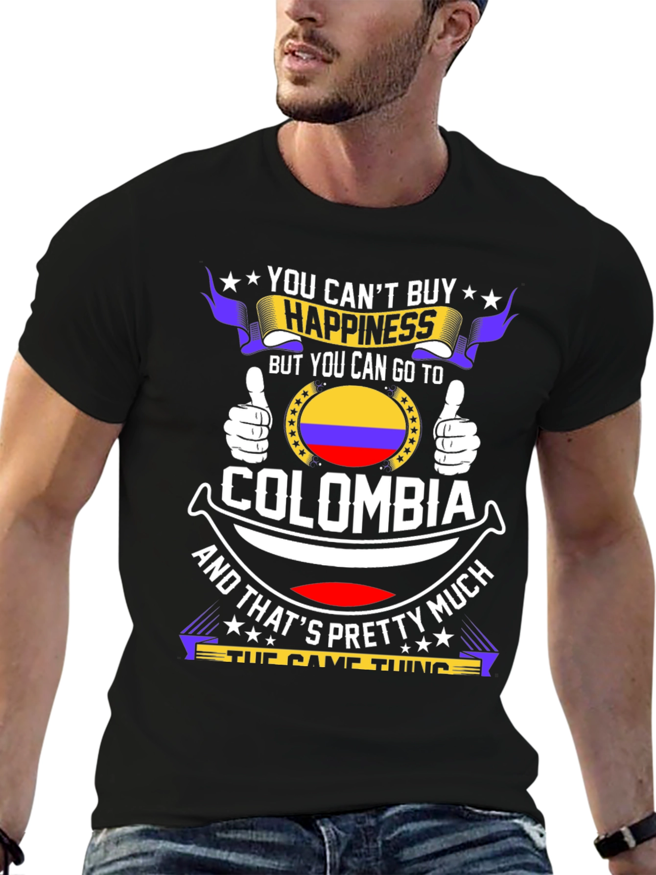 Colombia Happiness Graphic Tee