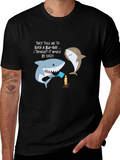 Funny Shark Burn Blu-Ray T-Shirt