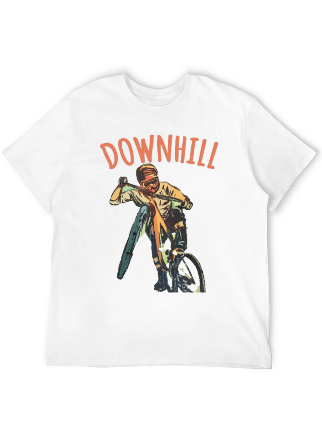 Downhill Biker Graphic T-Shirt