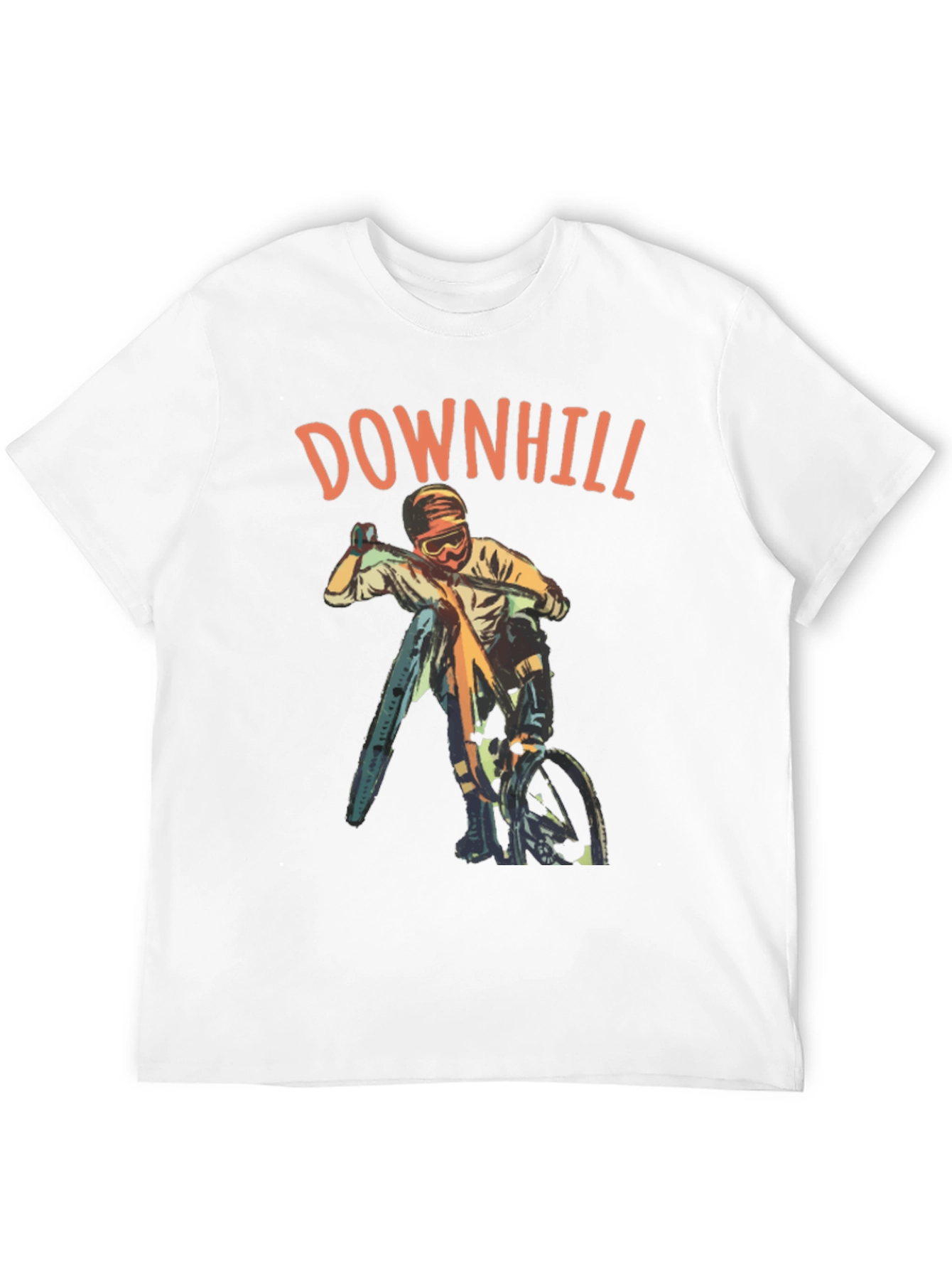 Downhill Biker Graphic T-Shirt