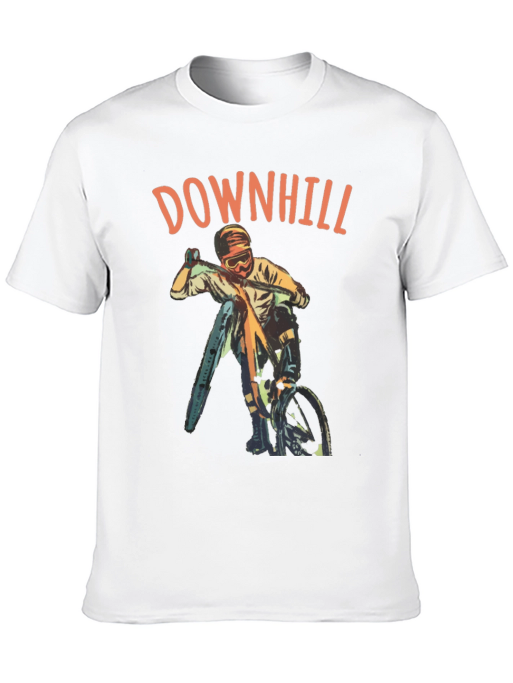 Downhill Biker Graphic T-Shirt