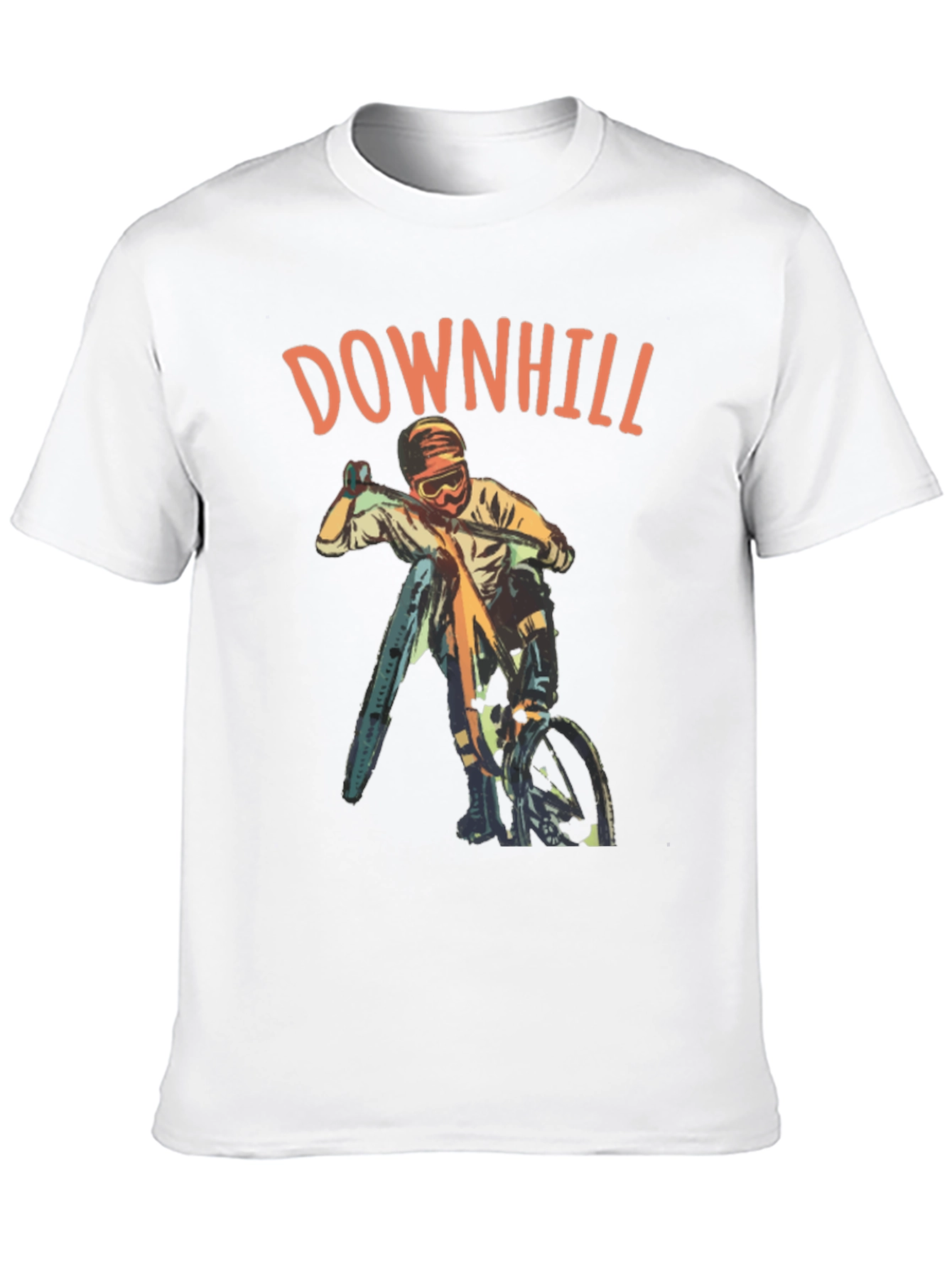 Downhill Biker Graphic T-Shirt