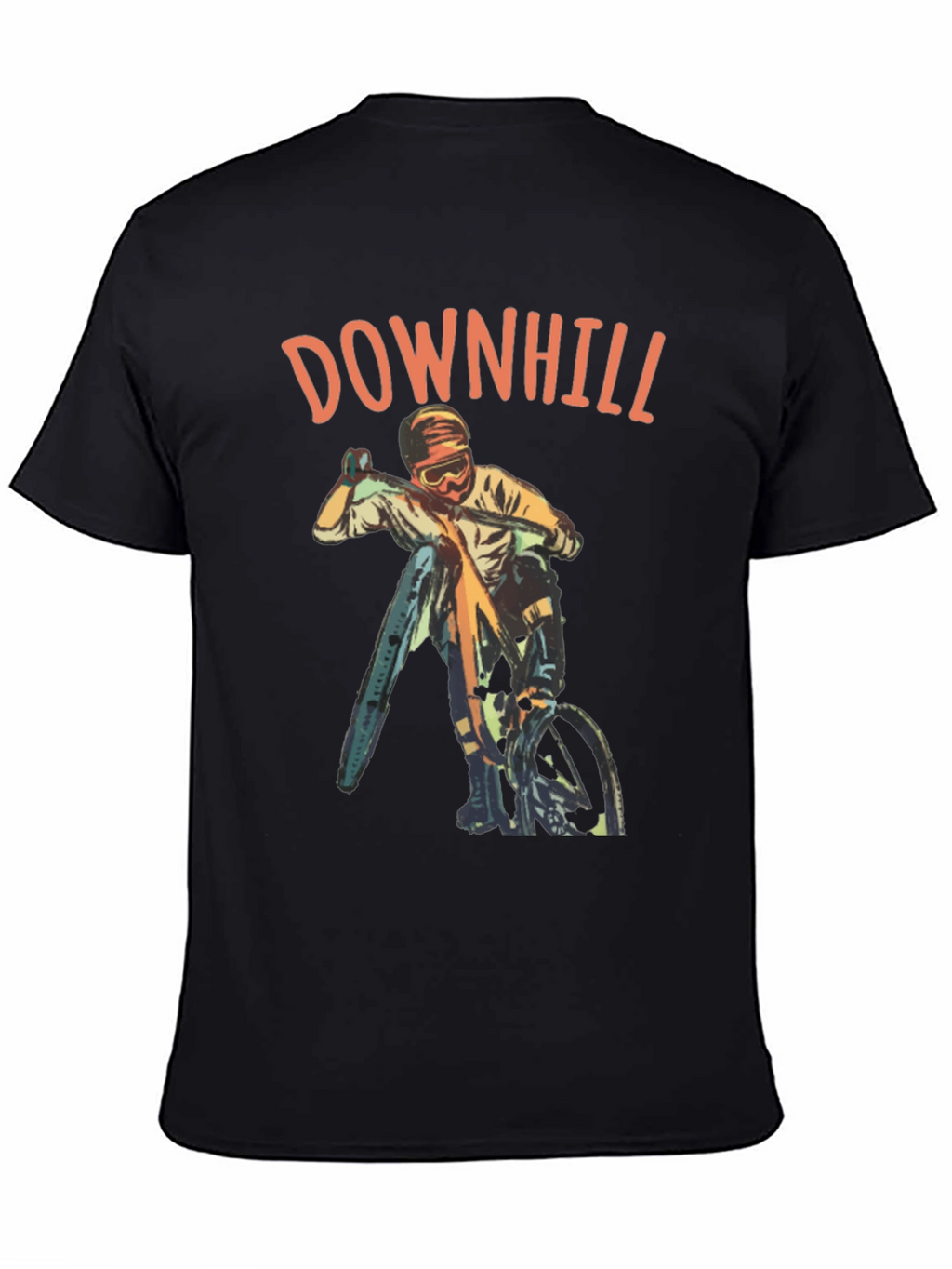 Downhill Biker Graphic T-Shirt