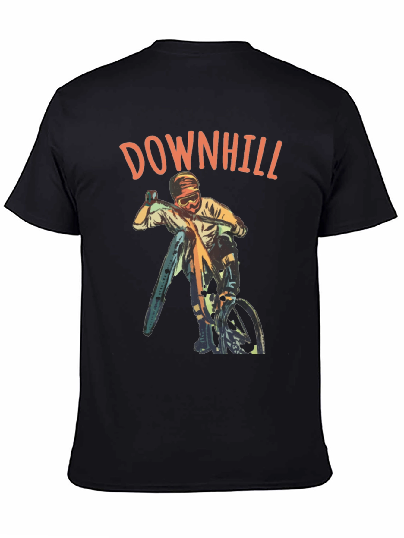 Downhill Biker Graphic T-Shirt