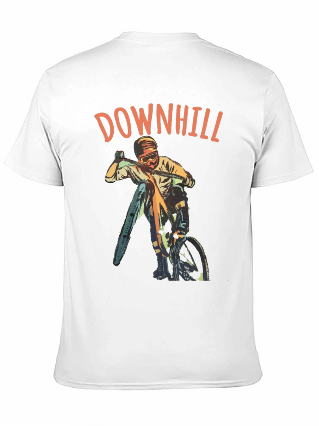 Downhill Biker Graphic T-Shirt