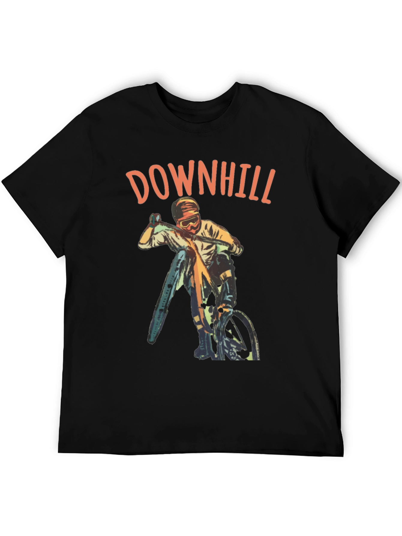Downhill Biker Graphic T-Shirt