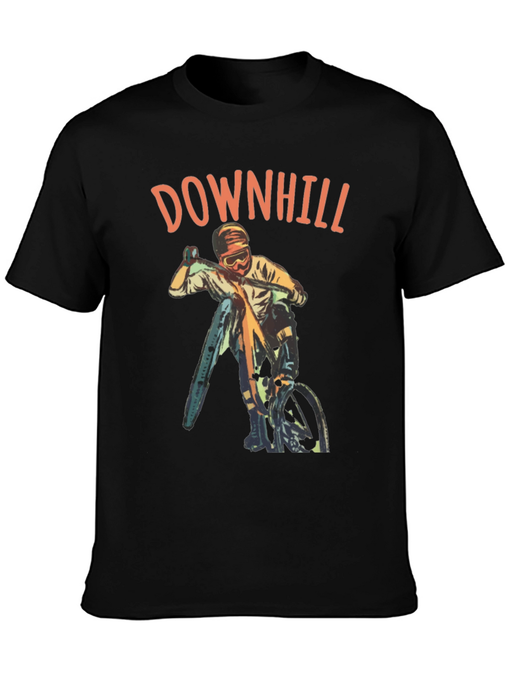 Downhill Biker Graphic T-Shirt
