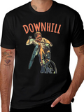 Downhill Biker Graphic T-Shirt