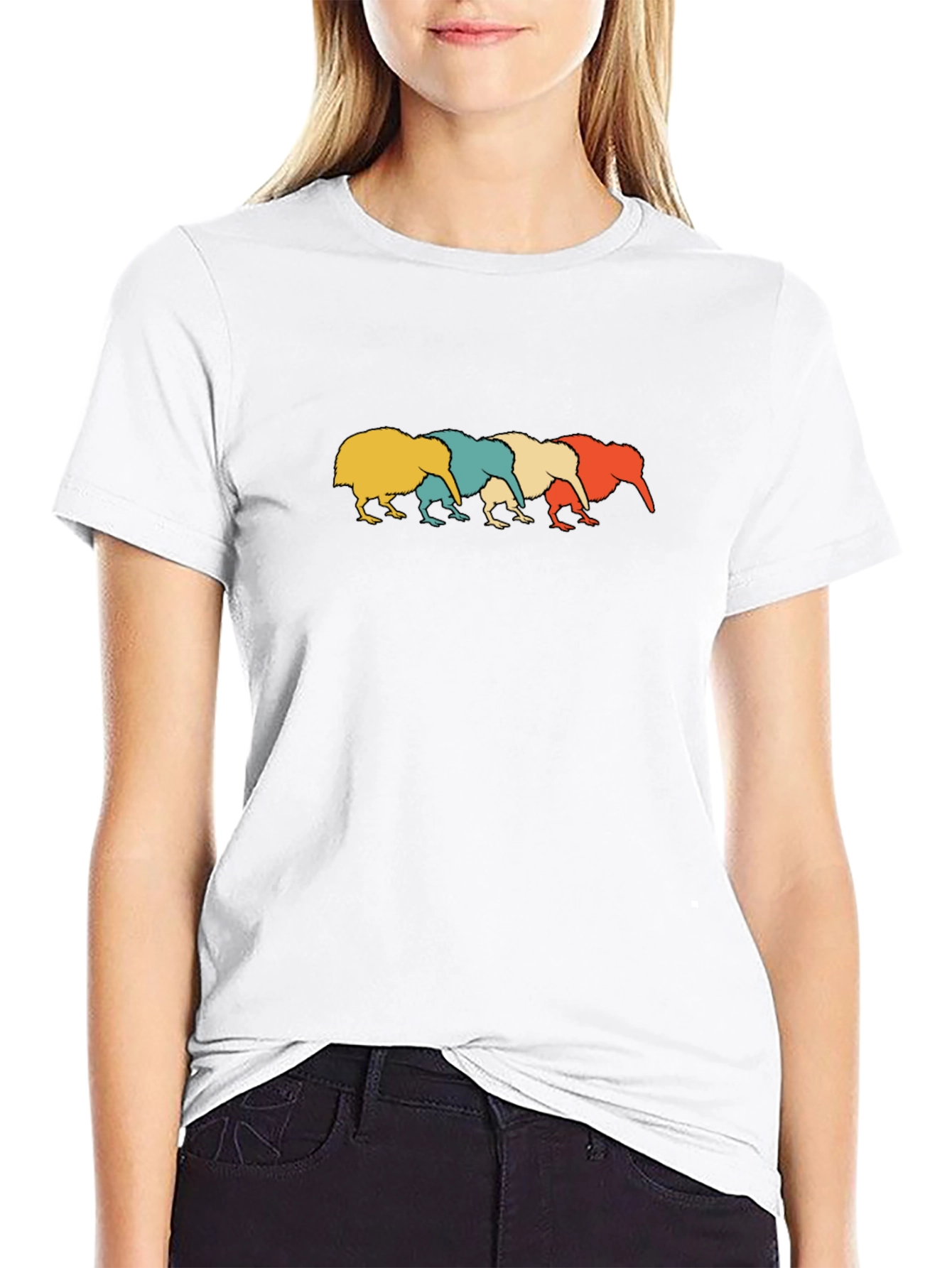 Retro Kiwi Bird Graphic Tee