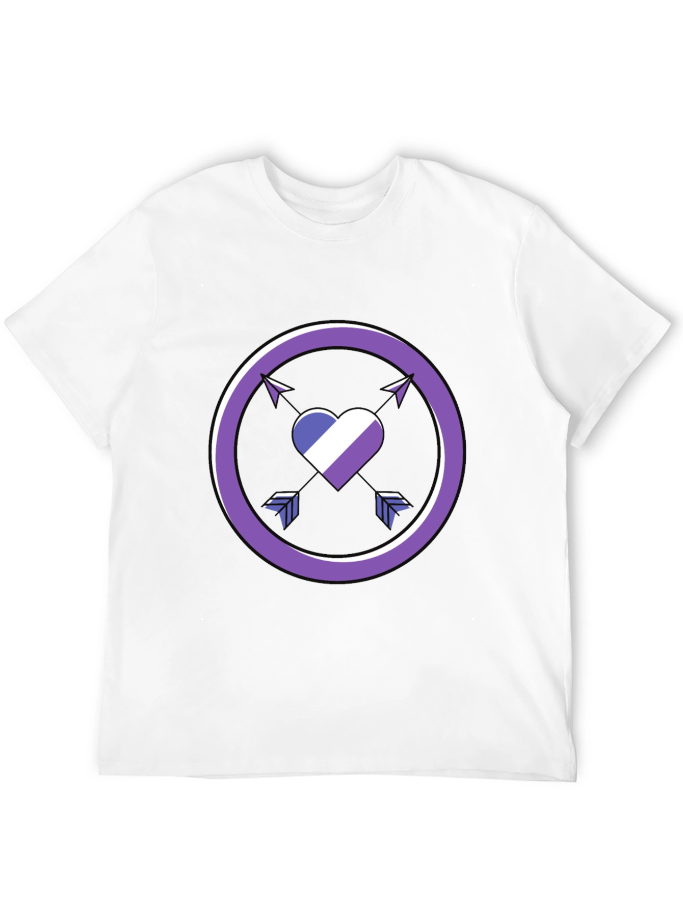 Aromantic Pride Heart Arrows T-Shirt
